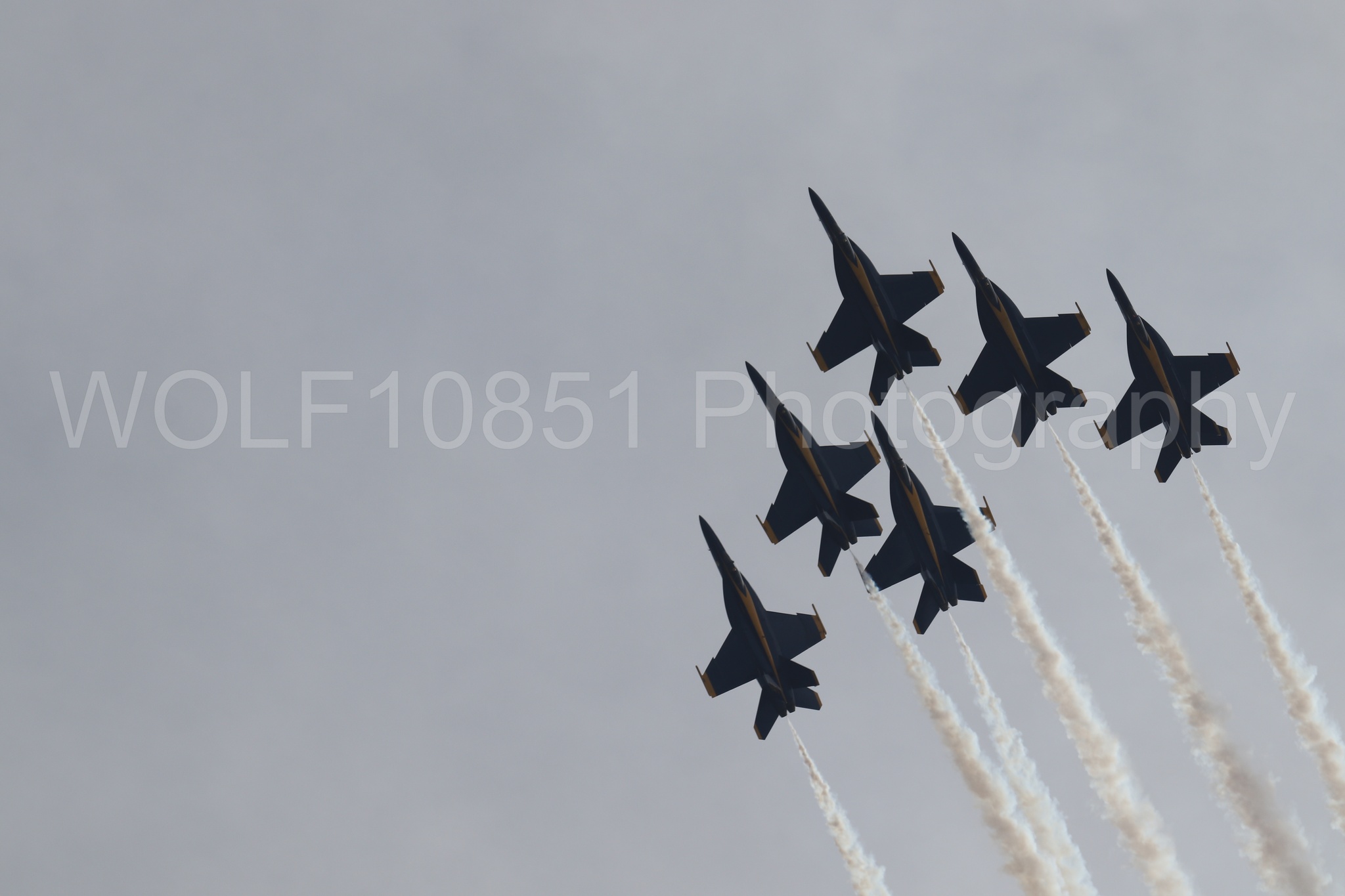 Aviation photography by WOLF10851 featuring FA-18 Super Hornet, Blue Angels, Blue and Gold, California Capital Airshow 2025.