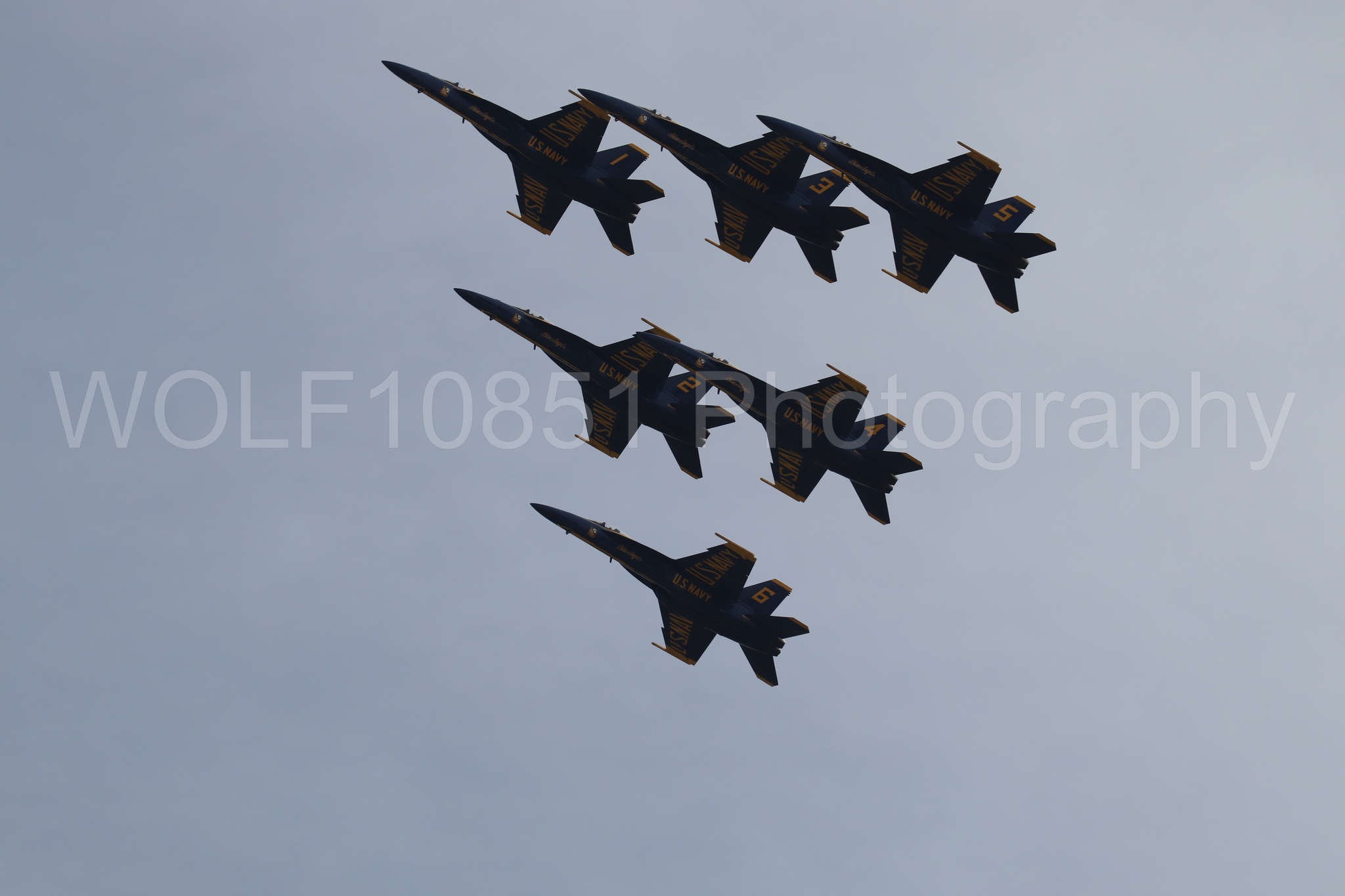 Aviation photography by WOLF10851 featuring FA-18 Super Hornet, Blue Angels, Blue and Gold, California Capital Airshow 2025.