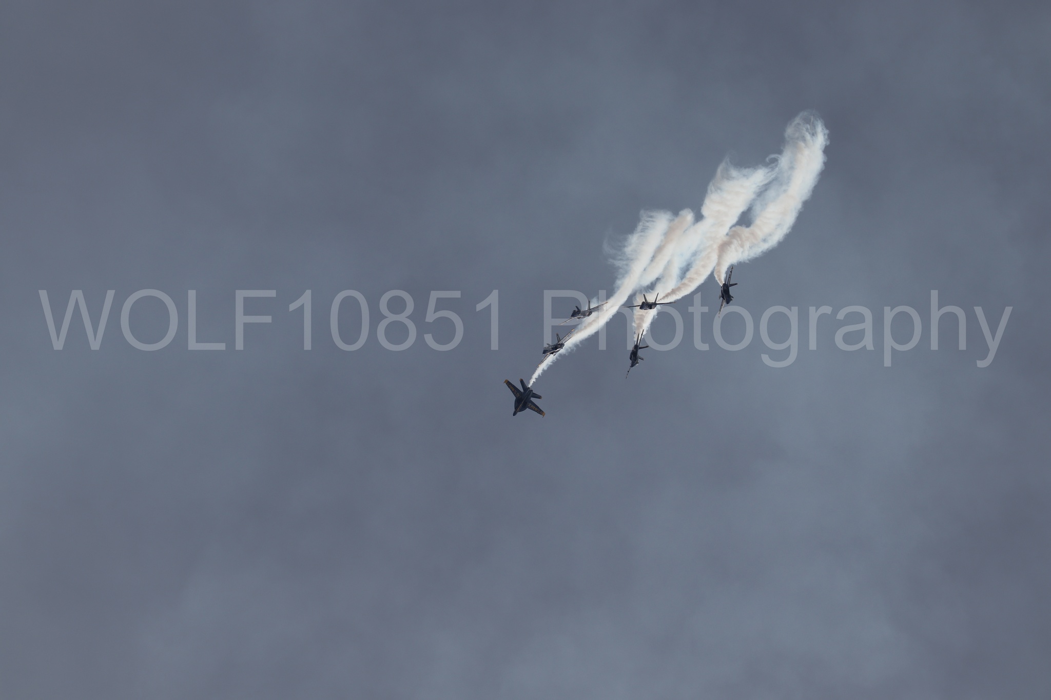 Aviation photography by WOLF10851 featuring FA-18 Super Hornet, Blue Angels, Blue and Gold.