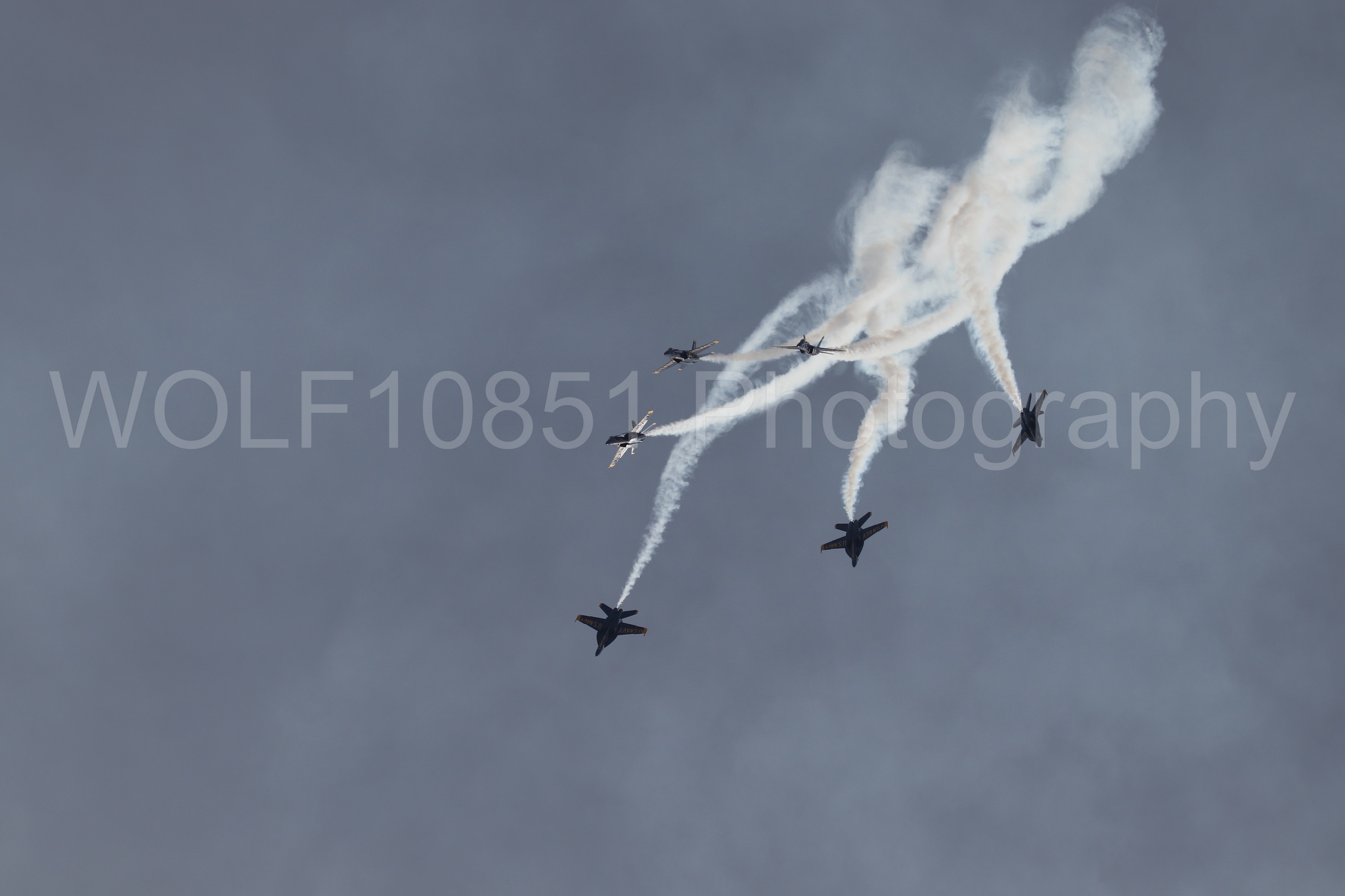 Aviation photography by WOLF10851 featuring FA-18 Super Hornet, Blue Angels, Blue and Gold, California Capital Airshow 2025.