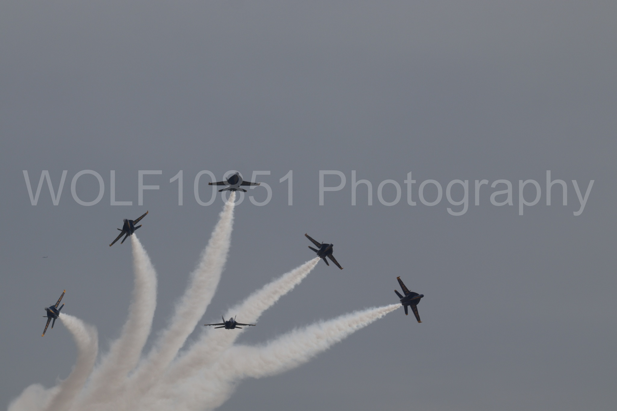 Aviation photography by WOLF10851 featuring FA-18 Super Hornet, Blue Angels, Blue and Gold.