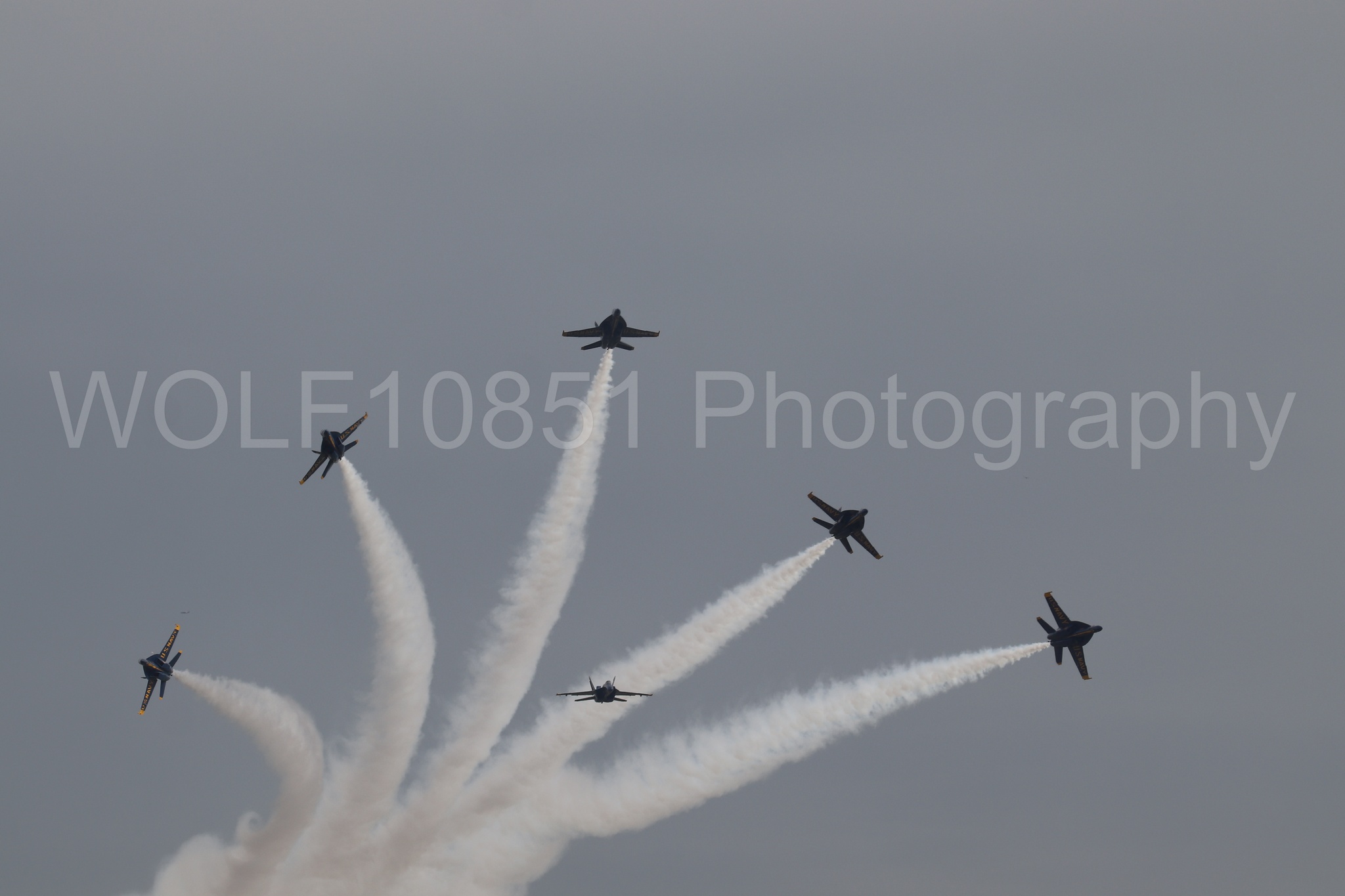 Aviation photography by WOLF10851 featuring FA-18 Super Hornet, Blue Angels, Blue and Gold.