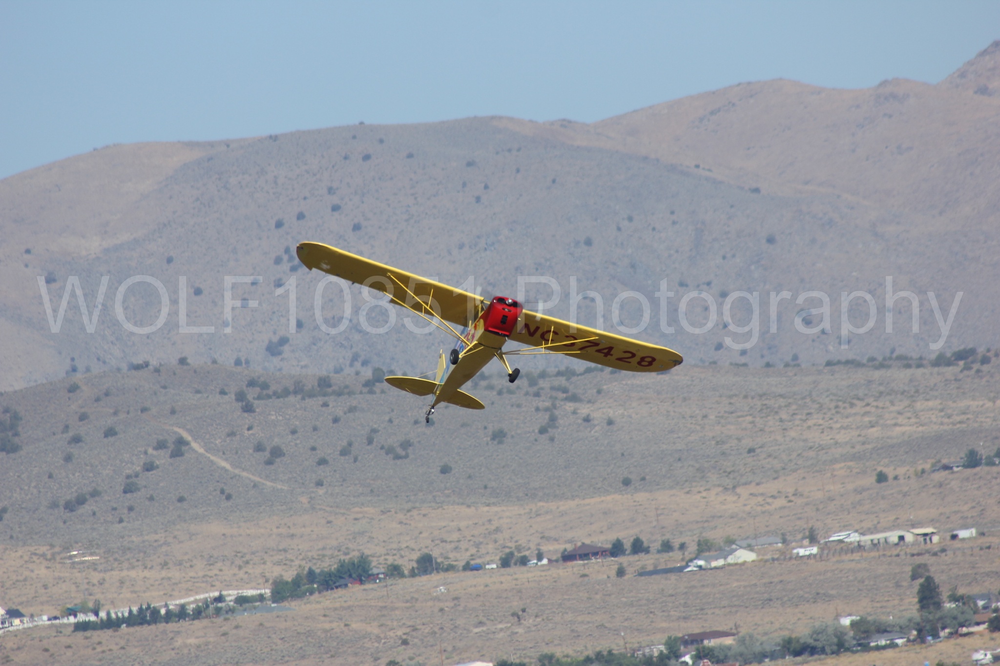 Aviation photography by WOLF10851 featuring Kent Pietsch, Interstate Cadet, Jelly Belly, Reno Air Races 2013.