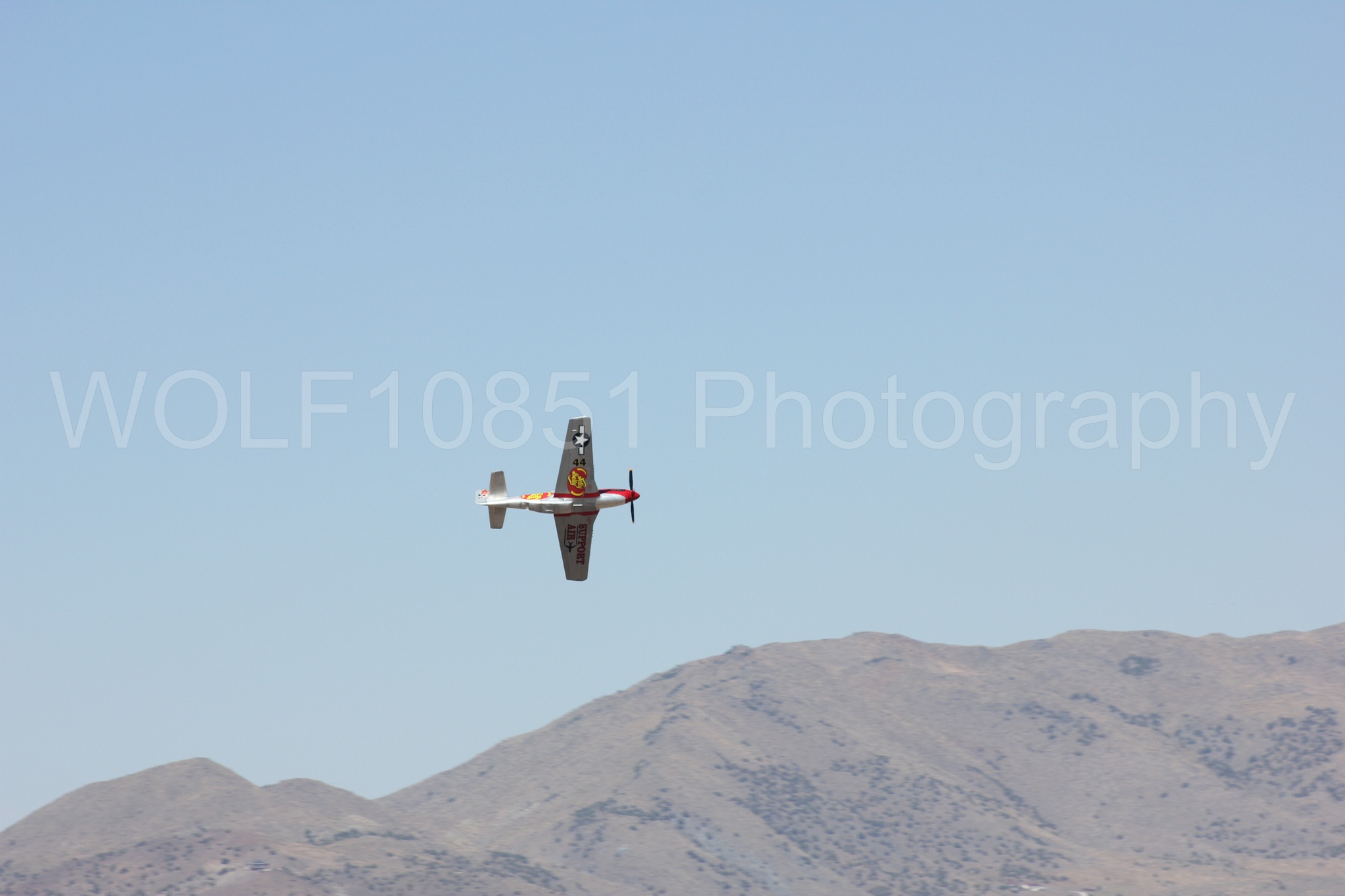 Aviation photography by WOLF10851 featuring P-51 Mustang, Jelly Belly, Sparky, Reno Air Races 2013.