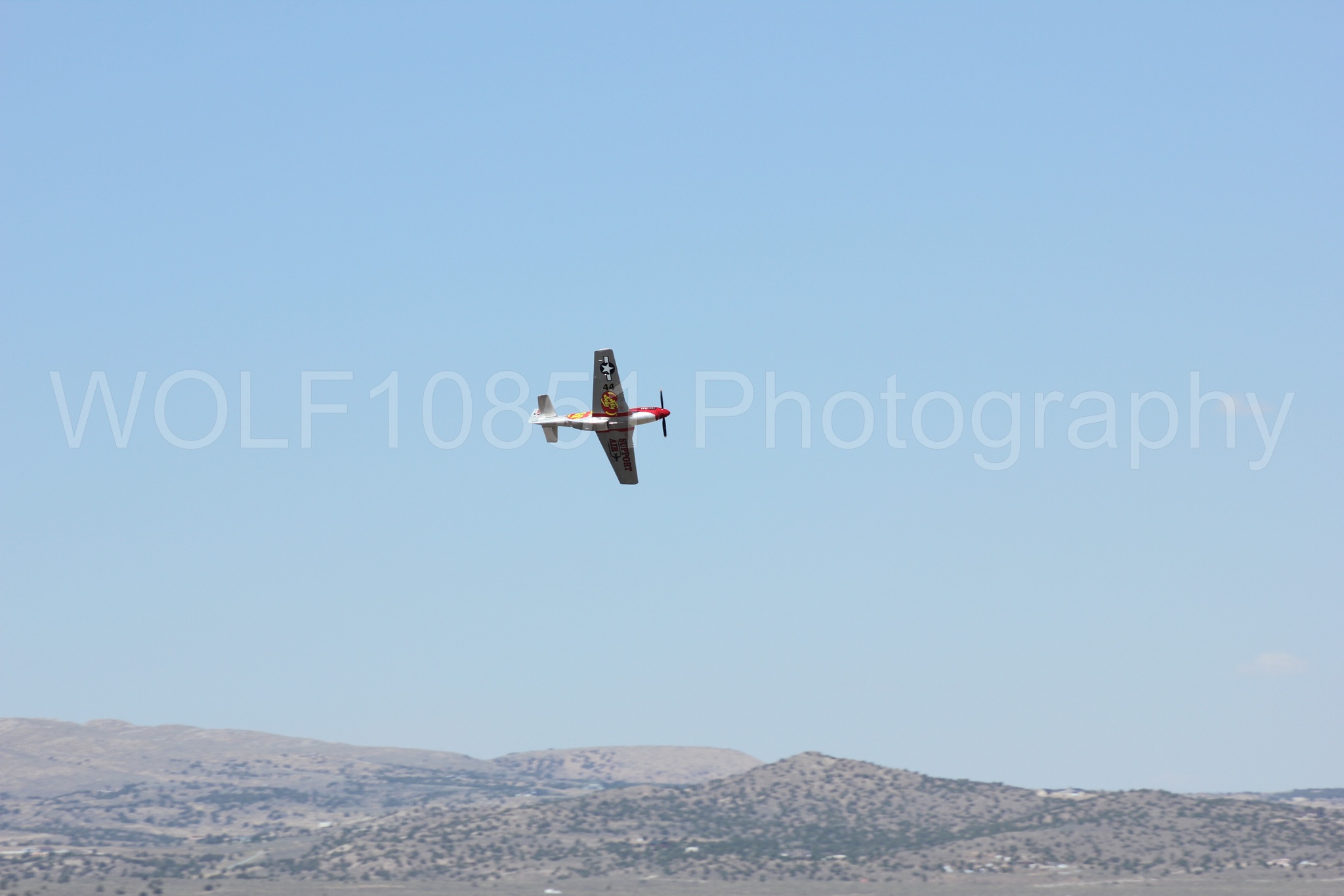 Aviation photography by WOLF10851 featuring P-51 Mustang, Jelly Belly, Sparky, Reno Air Races 2013.