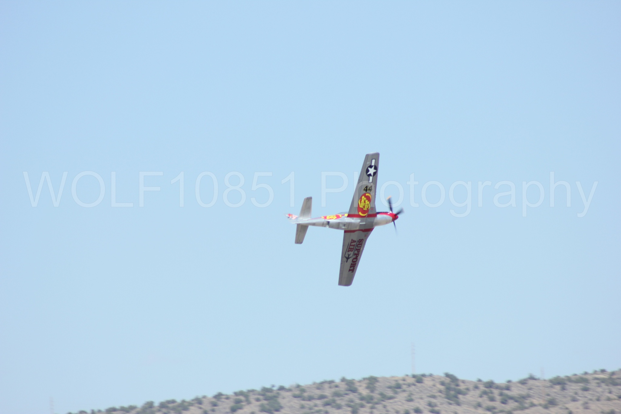 Aviation photography by WOLF10851 featuring P-51 Mustang, Jelly Belly, Sparky, Reno Air Races 2013.