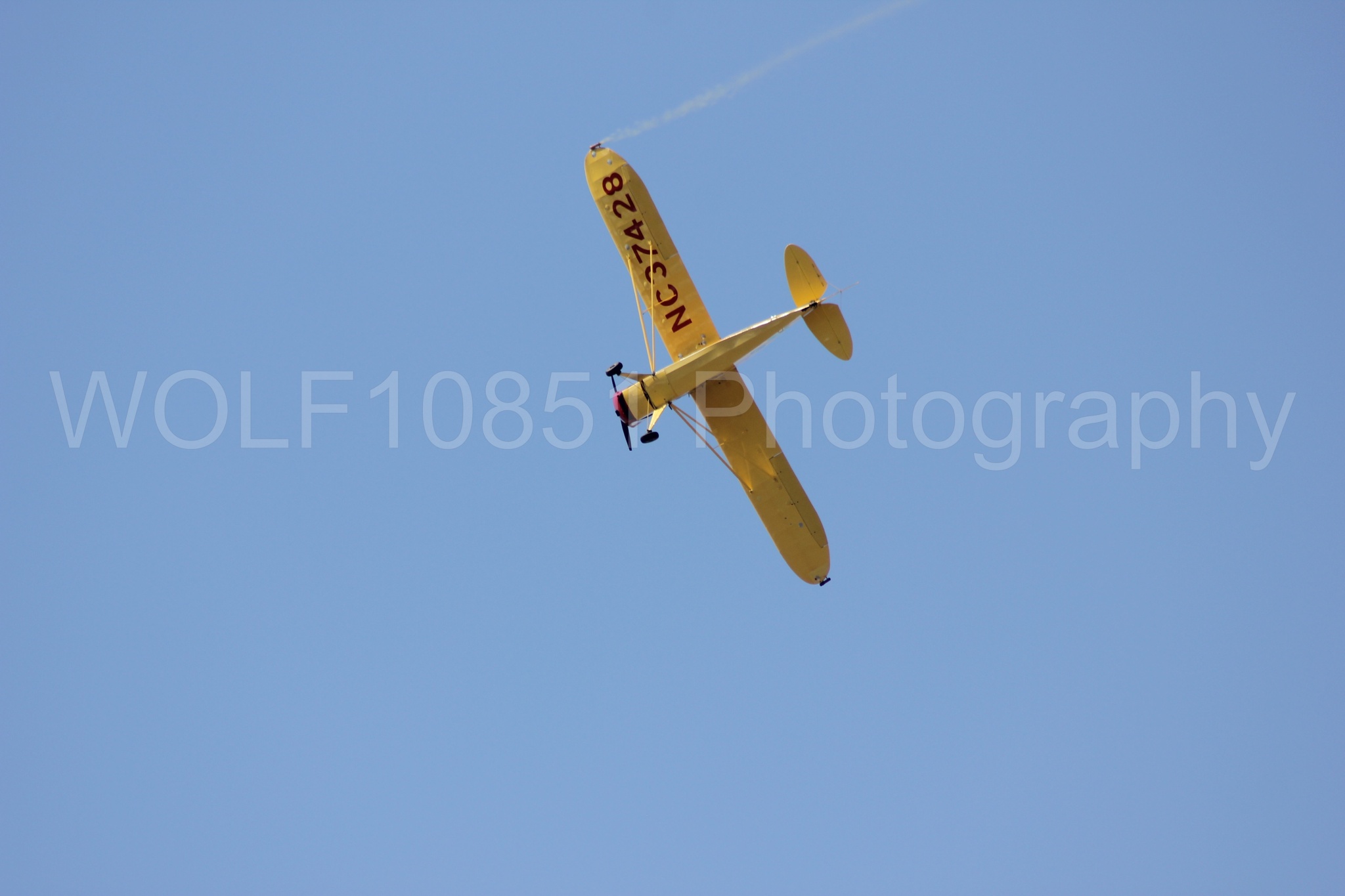 Aviation photography by WOLF10851 featuring Kent Pietsch, Interstate Cadet, Jelly Belly, Reno Air Races 2013.