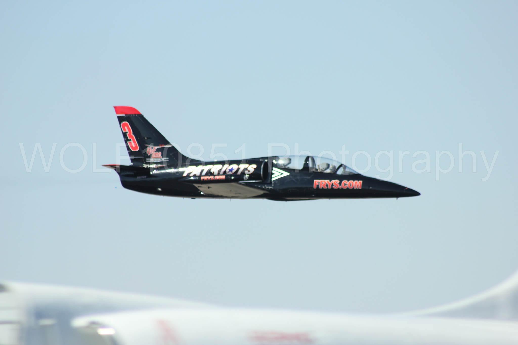 Aviation photography by WOLF10851 featuring L-39 Albatros, The Patriots Jet Demonstration Team, All Black Red lettering, Reno Air Races 2013.