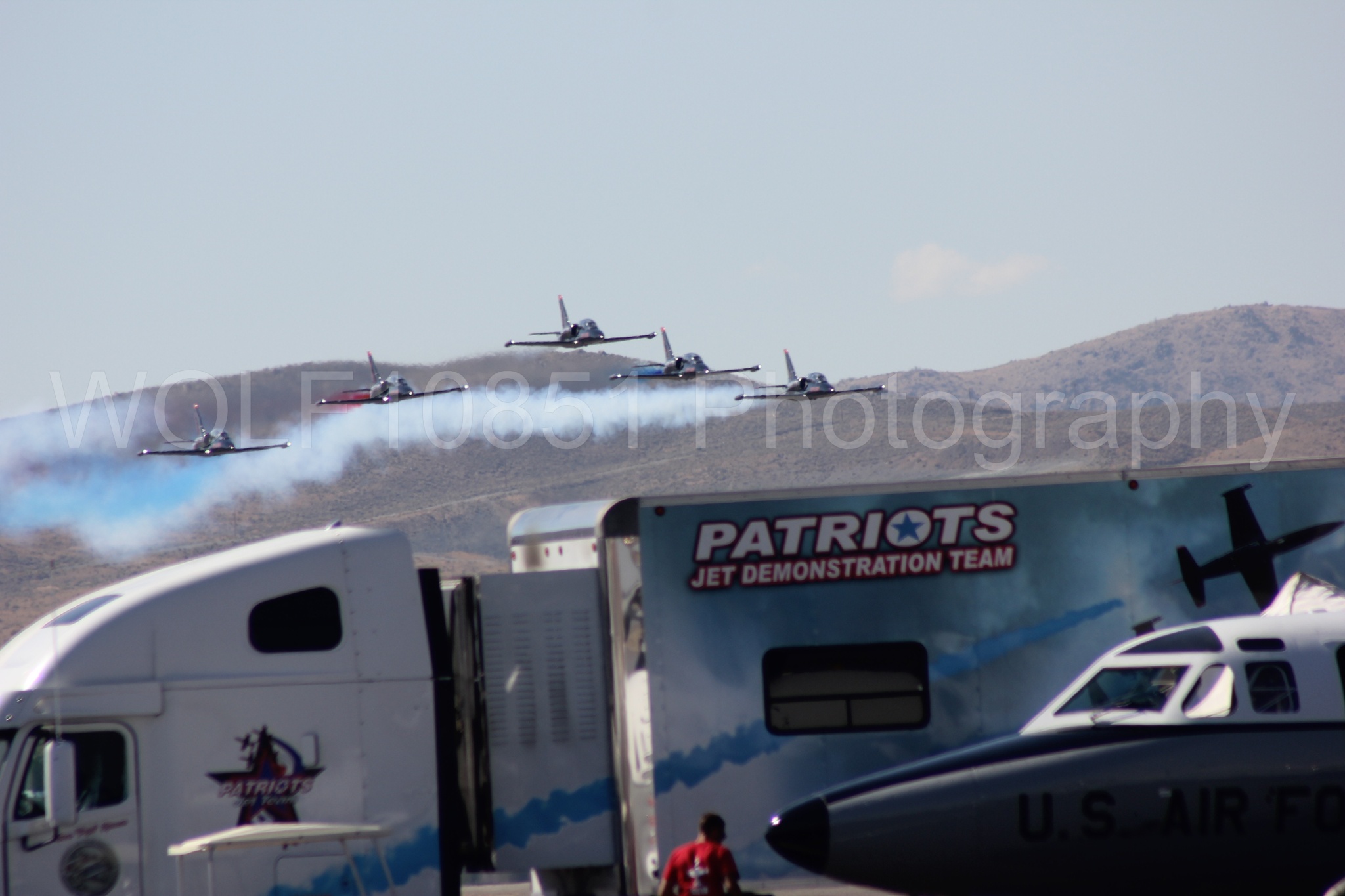 Aviation photography by WOLF10851 featuring L-39 Albatros, The Patriots Jet Demonstration Team, All Black Red lettering, Reno Air Races 2013.