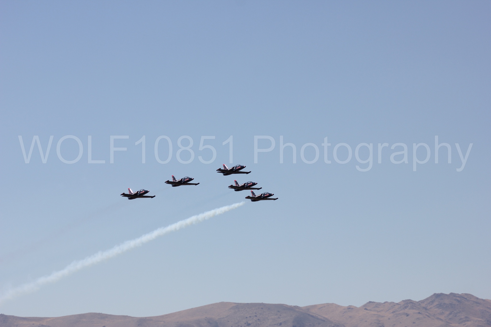 Aviation photography by WOLF10851 featuring L-39 Albatros, The Patriots Jet Demonstration Team, All Black Red lettering, Reno Air Races 2013.