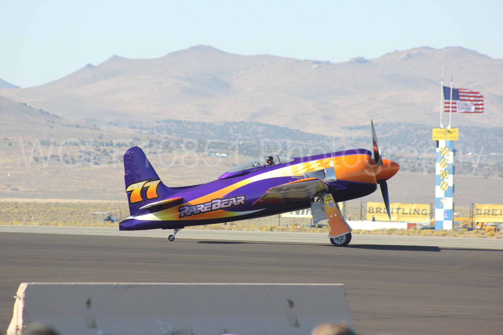 Aviation photography by WOLF10851 featuring f-8f Bearcat, Reno Air Races 2013, Rare Bear.
