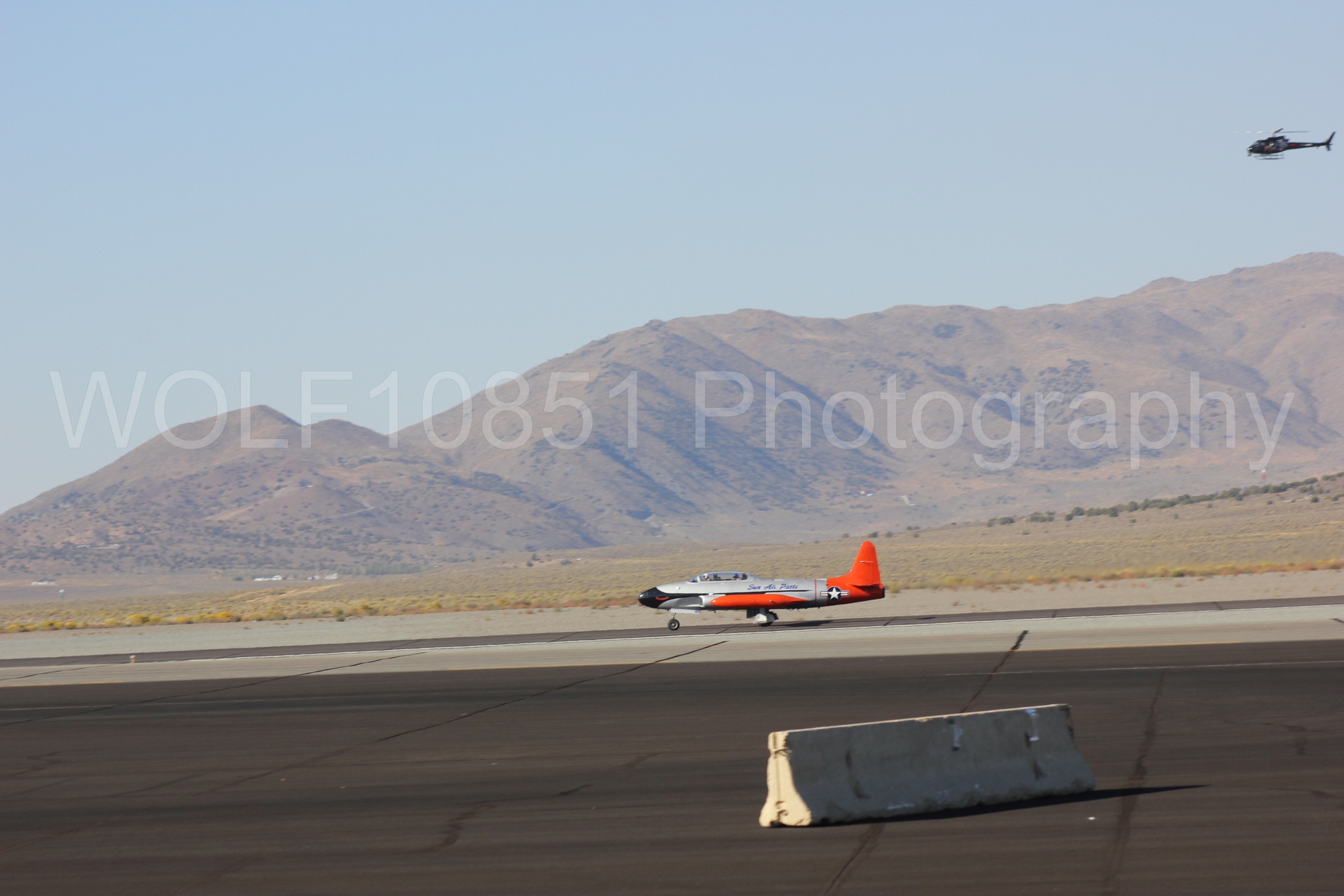 Aviation photography by WOLF10851 featuring T-33 Shooting Star, Reno Air Races 2013, Eurocopter AS350 B2.