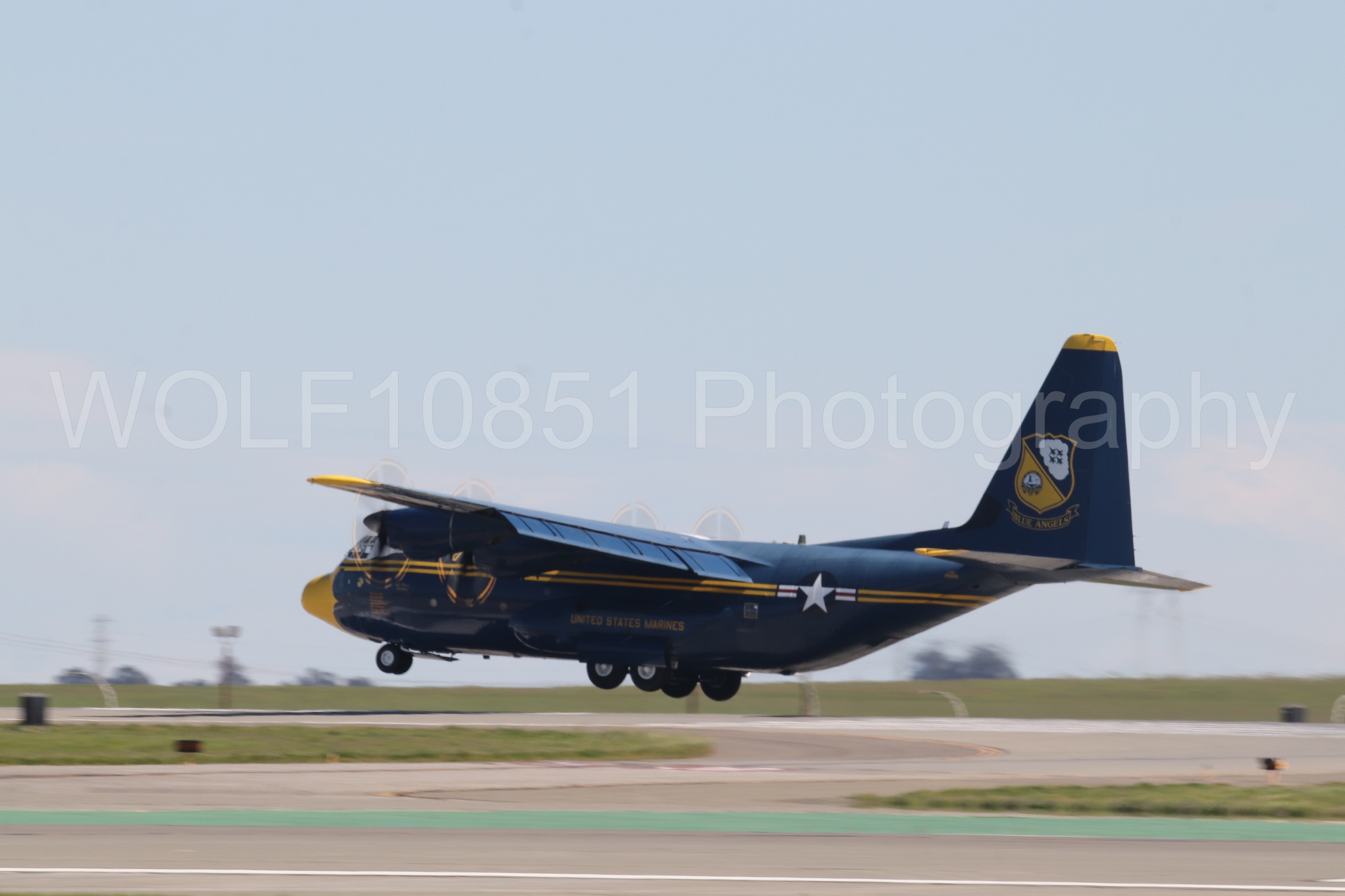 Aviation photography by WOLF10851 featuring Blue Angels, C-130 Hercules, Fat Albert, Wings Over Solano 2024.