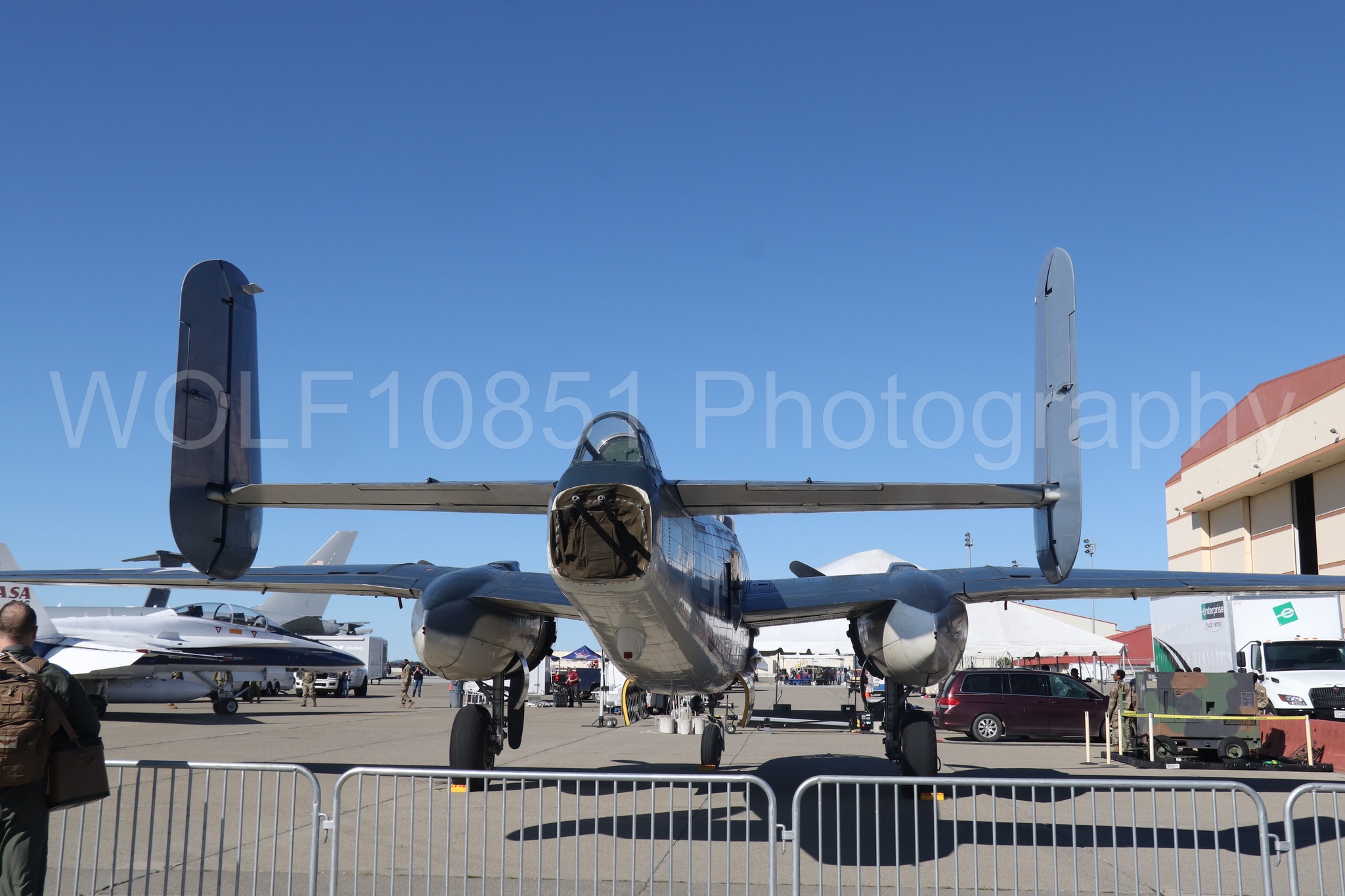 Aviation photography by WOLF10851 featuring Static Display, Semper Fi, PBJ-1J, Wings Over Solano 2024.
