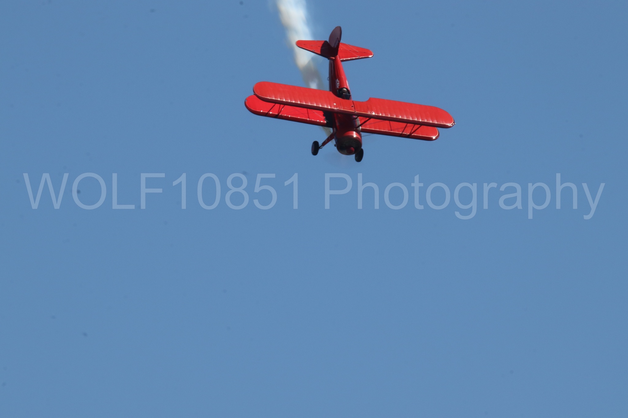 Aviation photography by WOLF10851 featuring Boeing Stearman bi-plane, Vicky Benzing, Wings Over Solano 2024.