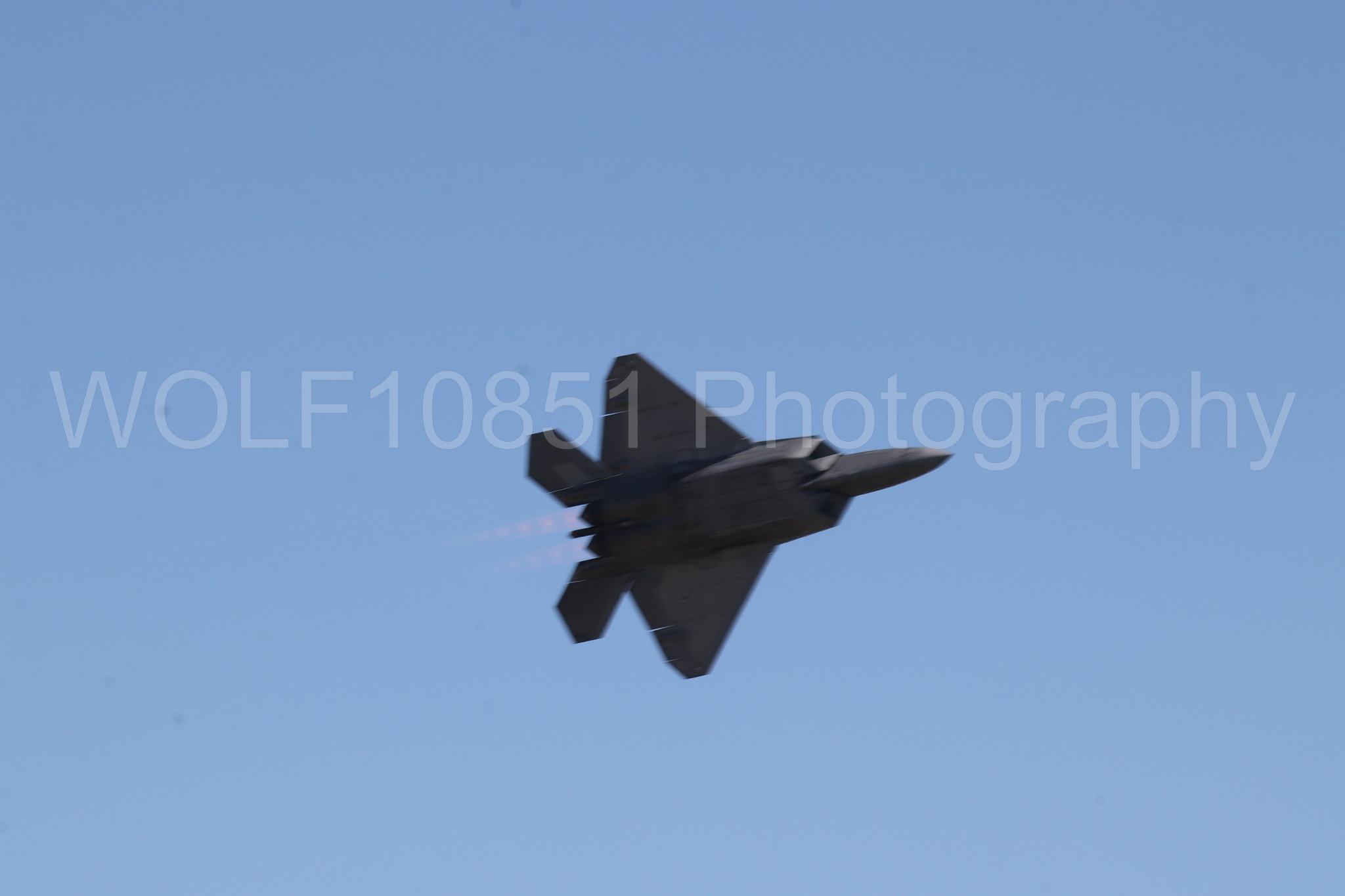 Aviation photography by WOLF10851 featuring F-22 Raptor, Raptor Demo Team, Wings Over Solano 2024.