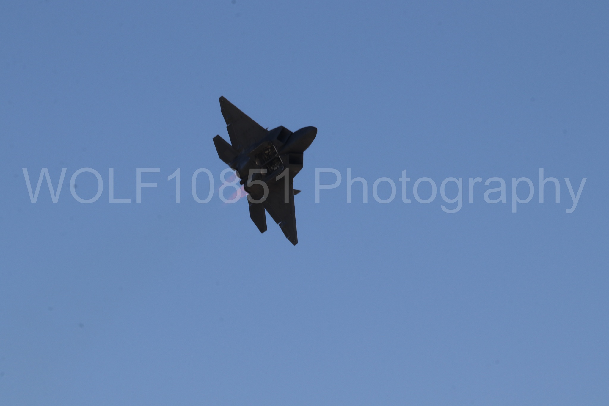 Aviation photography by WOLF10851 featuring F-22 Raptor, Raptor Demo Team, Wings Over Solano 2024.