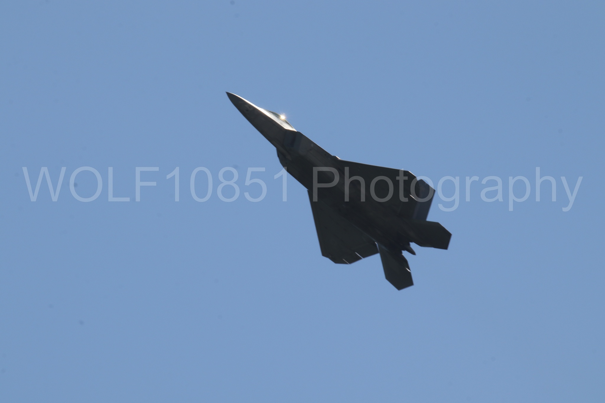 Aviation photography by WOLF10851 featuring F-22 Raptor, Raptor Demo Team, Wings Over Solano 2024.