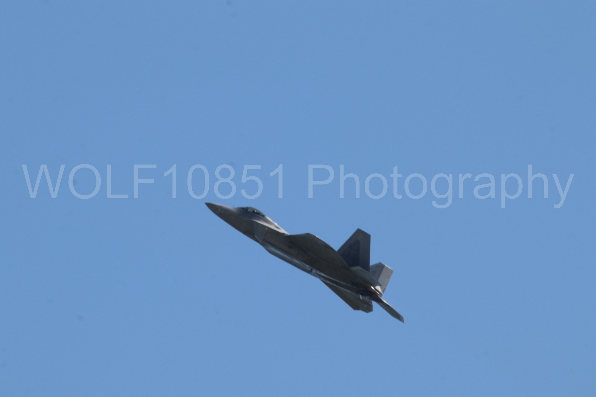 Aviation photography by WOLF10851 featuring F-22 Raptor, Raptor Demo Team, Wings Over Solano 2024.
