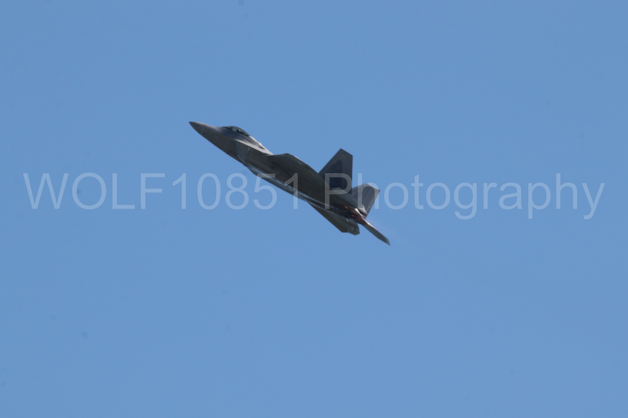 Aviation photography by WOLF10851 featuring F-22 Raptor, Raptor Demo Team, Wings Over Solano 2024.