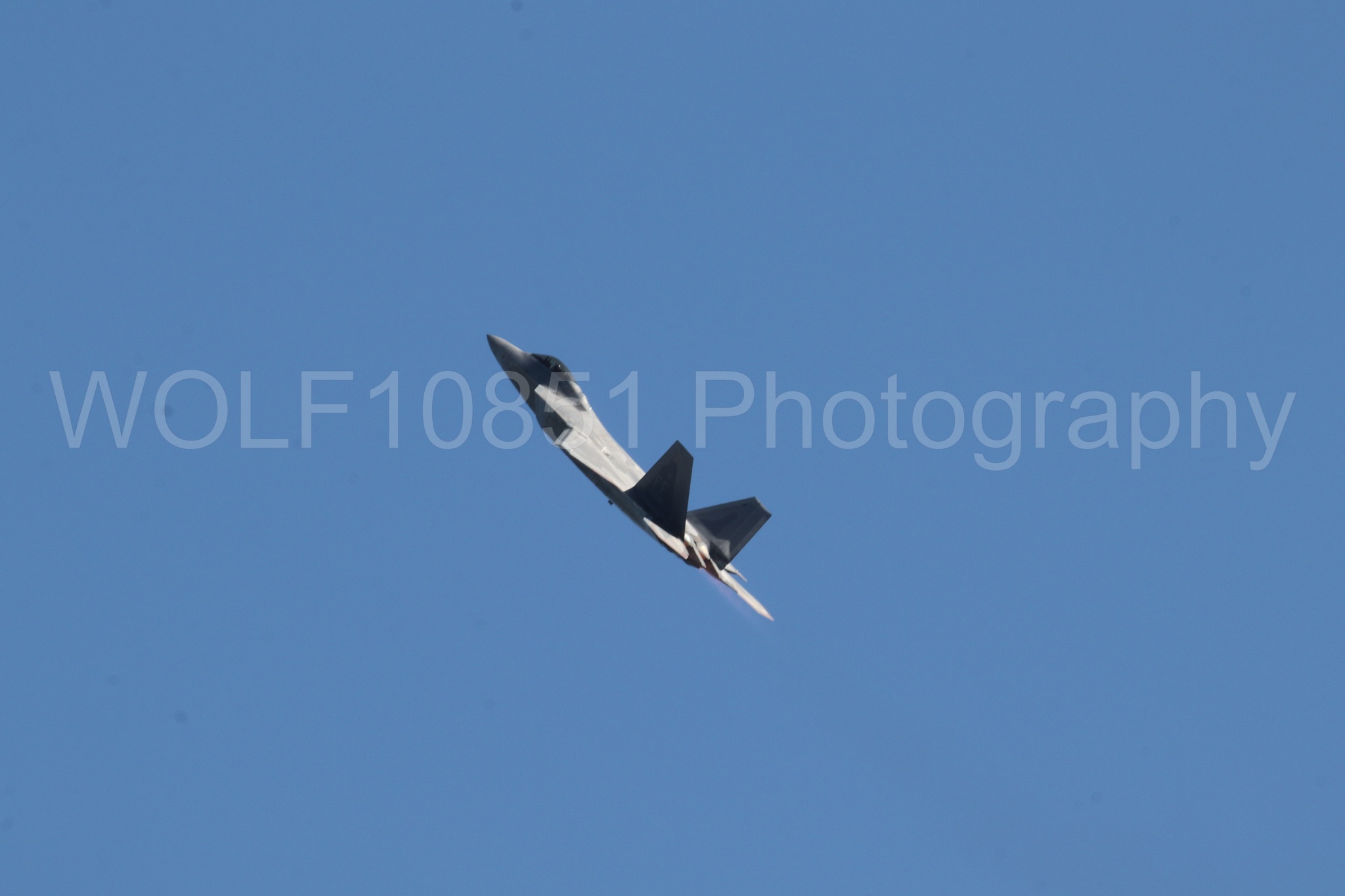 Aviation photography by WOLF10851 featuring F-22 Raptor, Raptor Demo Team, Wings Over Solano 2024.