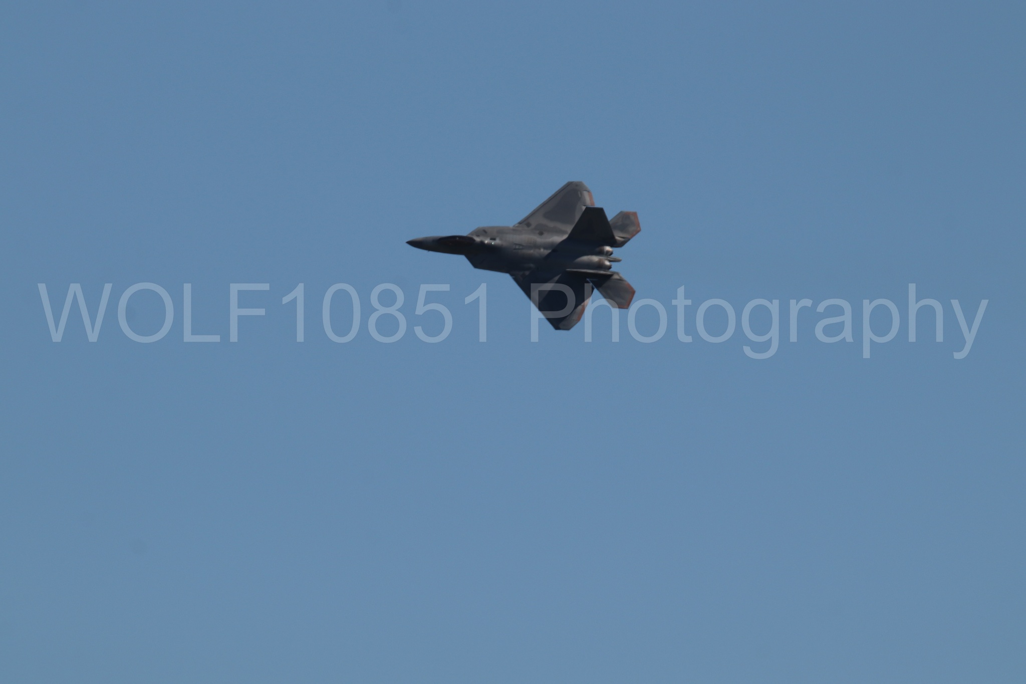 Aviation photography by WOLF10851 featuring F-22 Raptor, Raptor Demo Team, Wings Over Solano 2024.