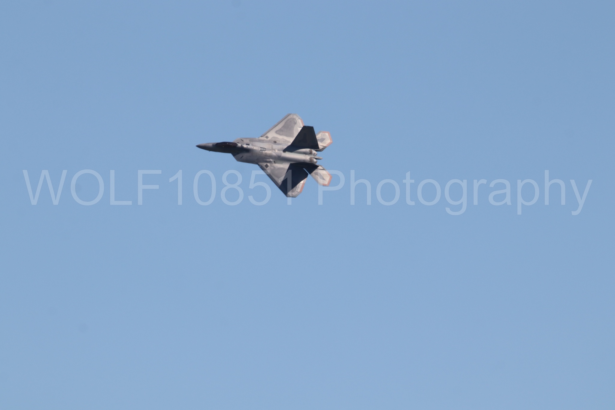 Aviation photography by WOLF10851 featuring F-22 Raptor, Raptor Demo Team, Wings Over Solano 2024.