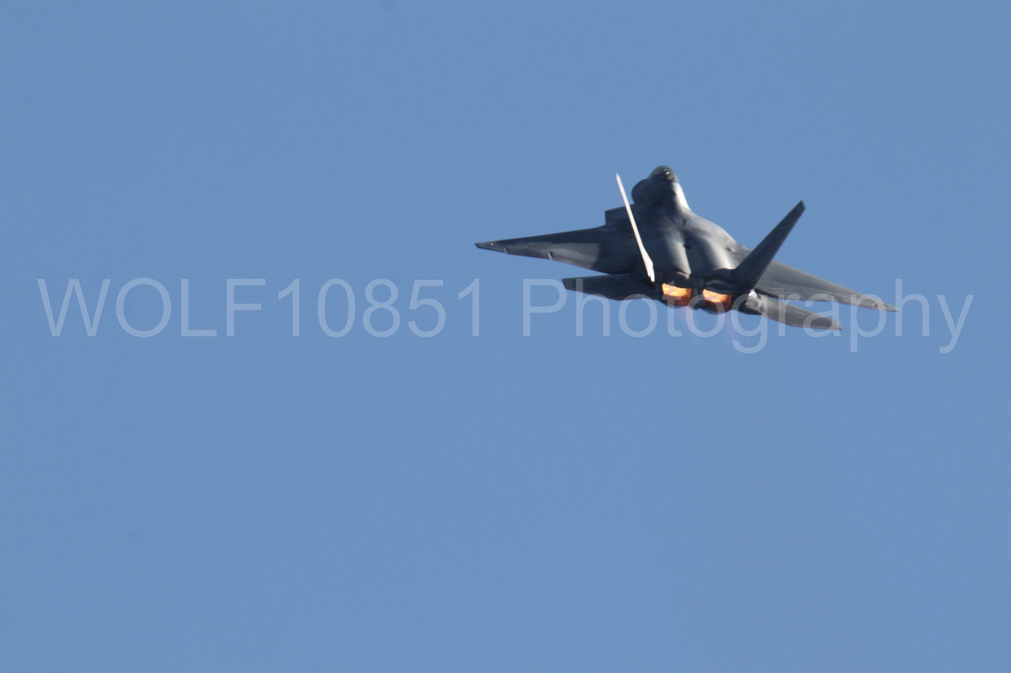 Aviation photography by WOLF10851 featuring F-22 Raptor, Raptor Demo Team, Wings Over Solano 2024.