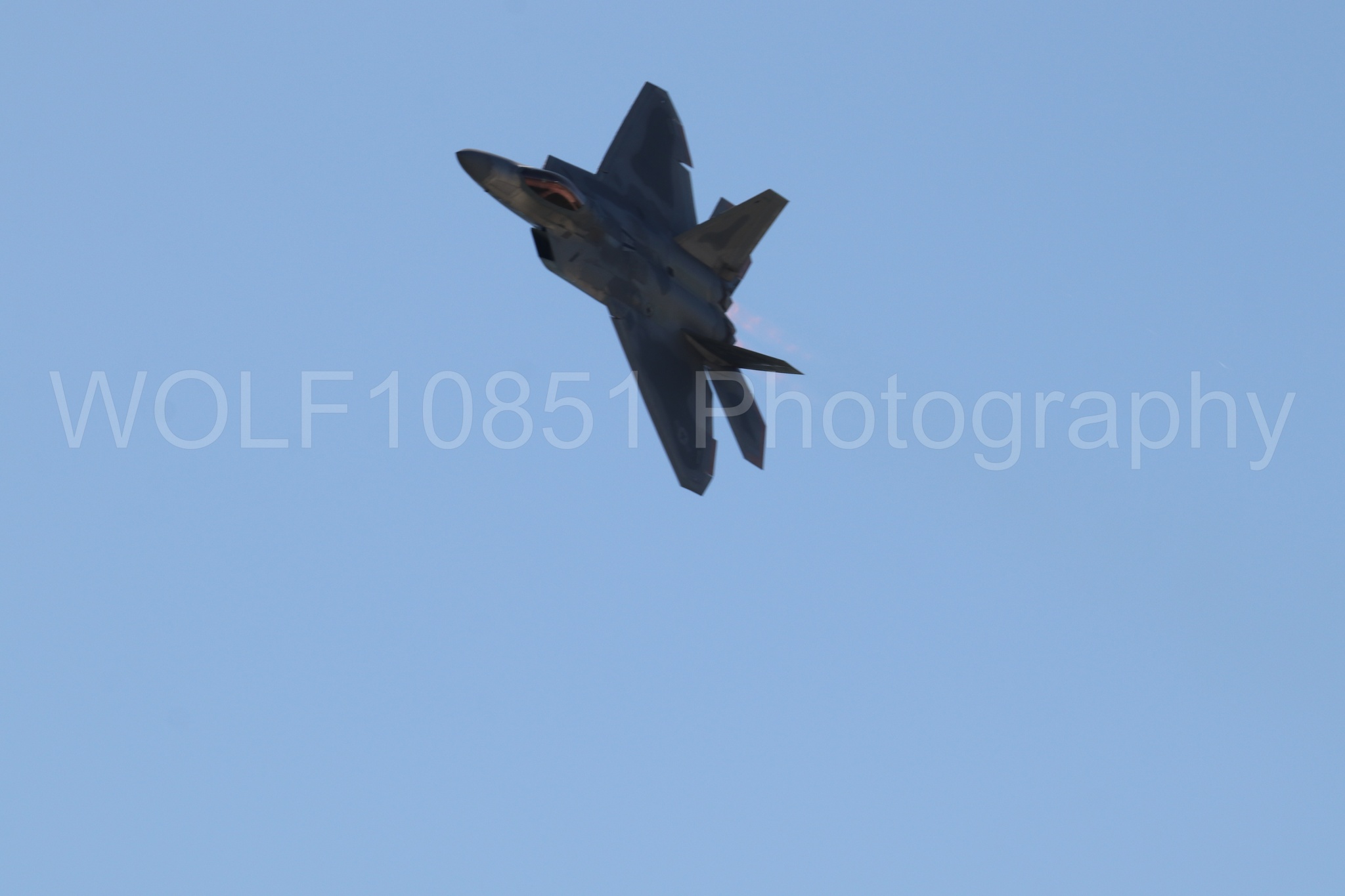 Aviation photography by WOLF10851 featuring F-22 Raptor, Raptor Demo Team, Wings Over Solano 2024.