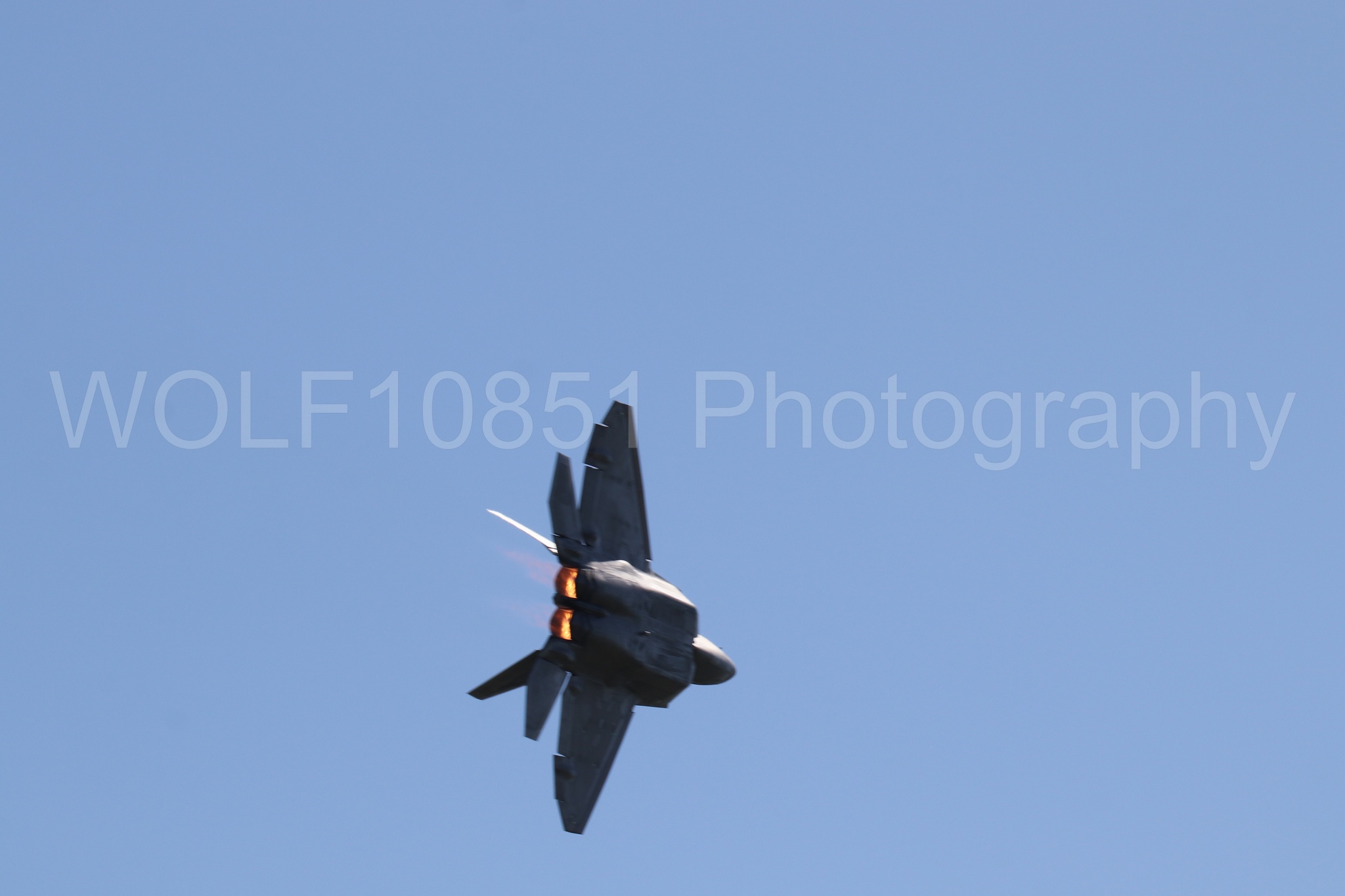 Aviation photography by WOLF10851 featuring F-22 Raptor, Raptor Demo Team, Wings Over Solano 2024.