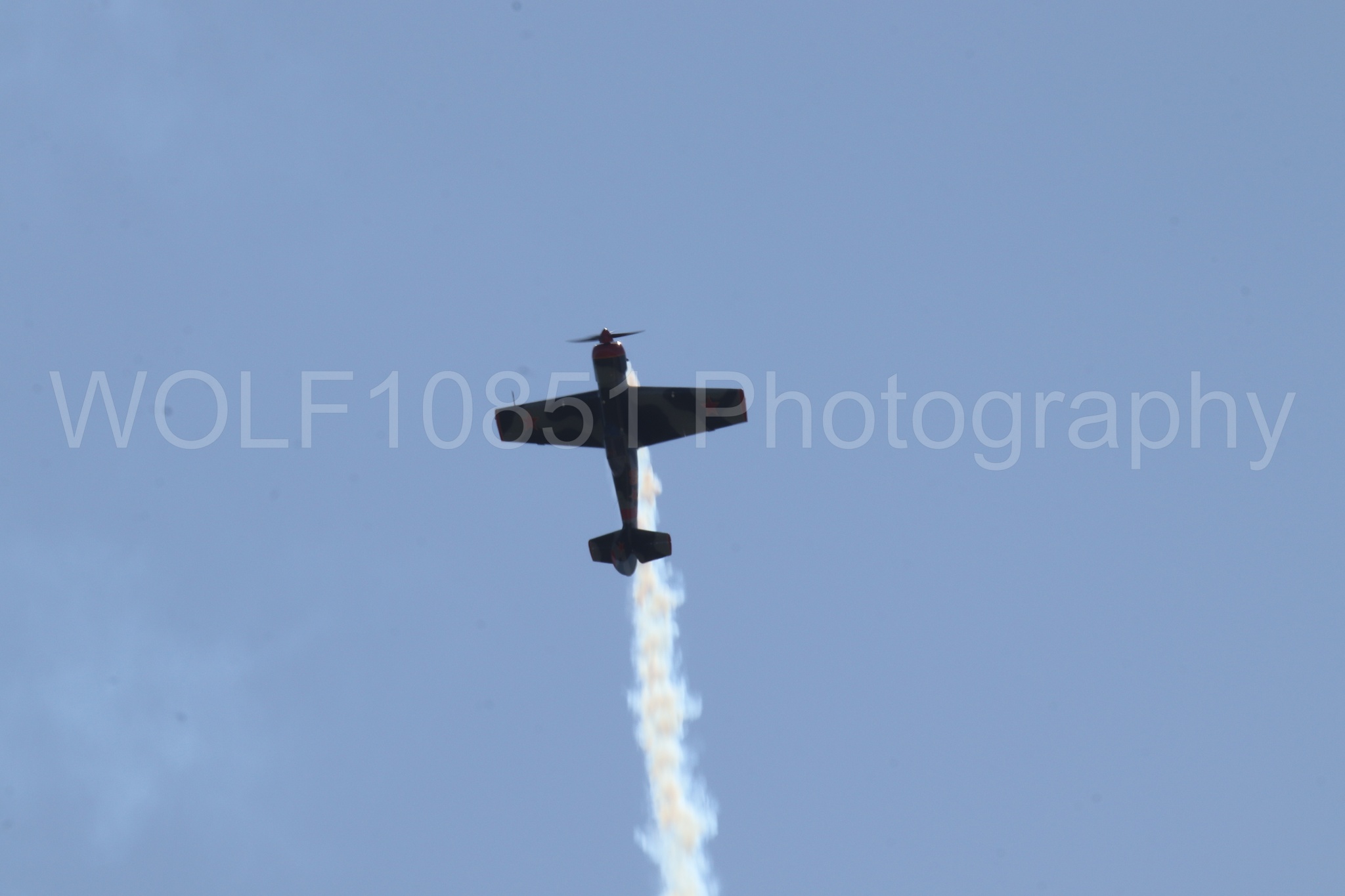 Aviation photography by WOLF10851 featuring Wings Over Solano 2024, Red Thunder Airshows, YAK 50.