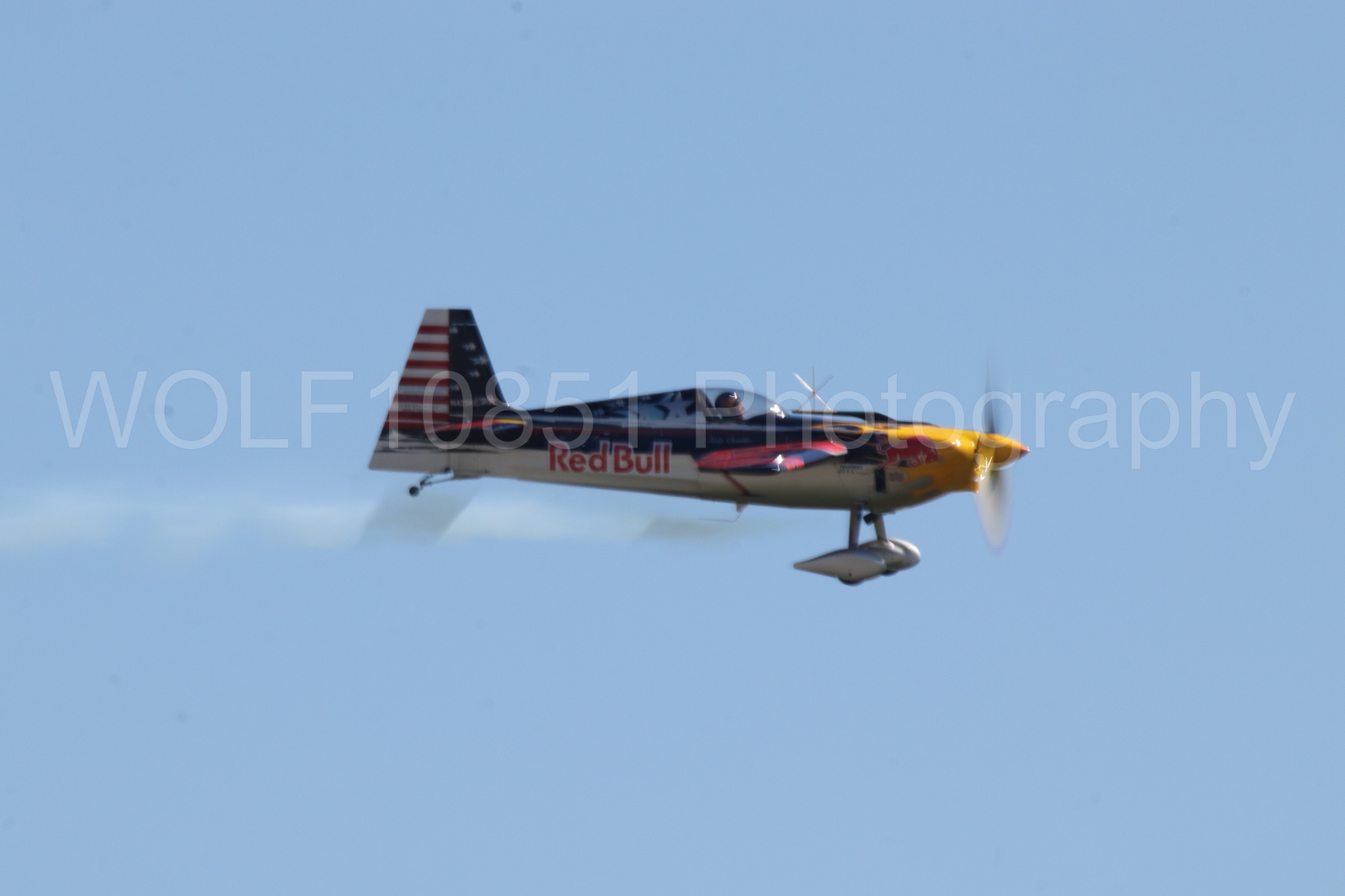 Aviation photography by WOLF10851 featuring Edge 540, Wings Over Solano 2024, Kirby Chambliss, Red Bull.
