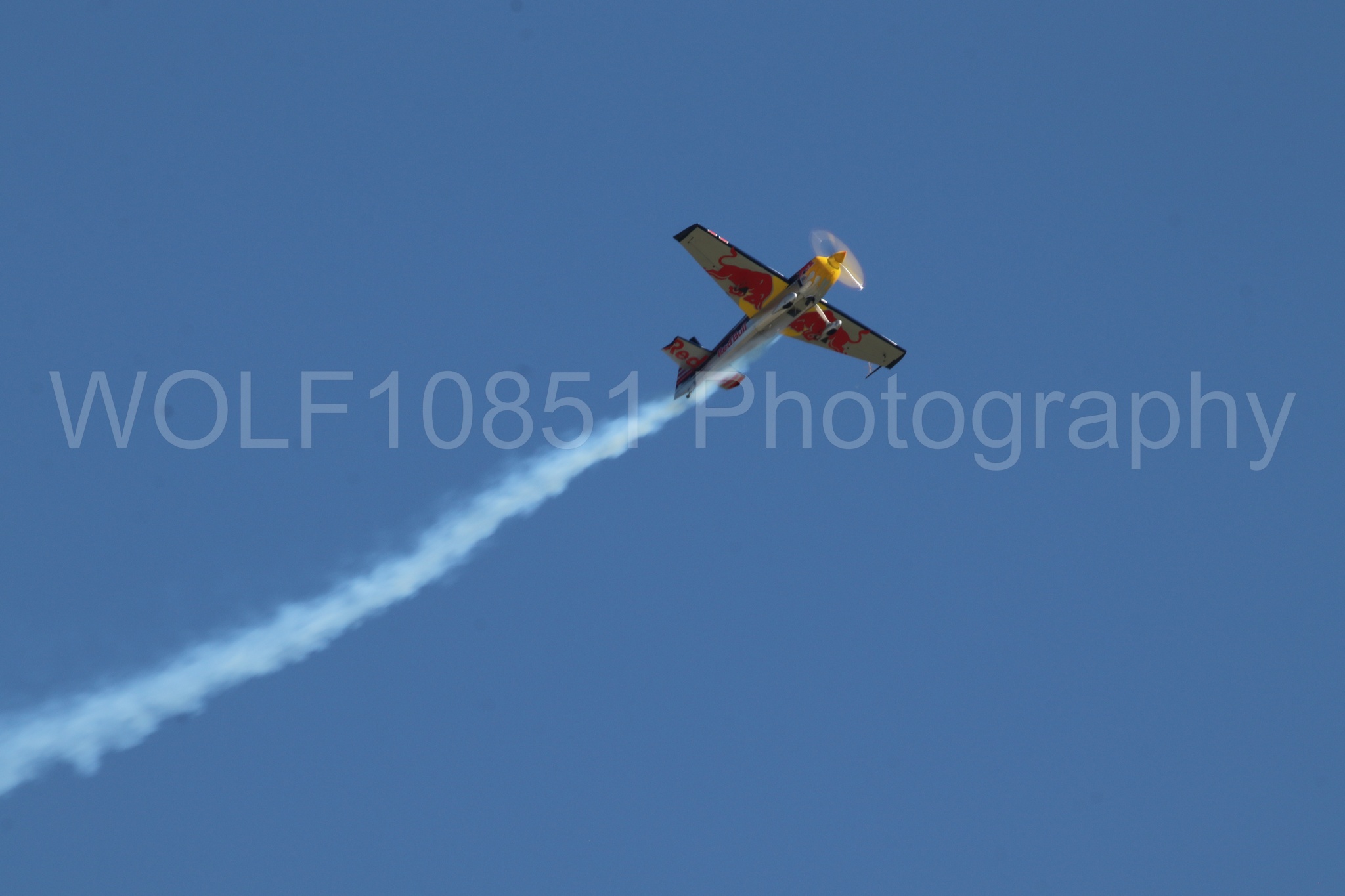 Aviation photography by WOLF10851 featuring Edge 540, Wings Over Solano 2024, Kirby Chambliss, Red Bull.