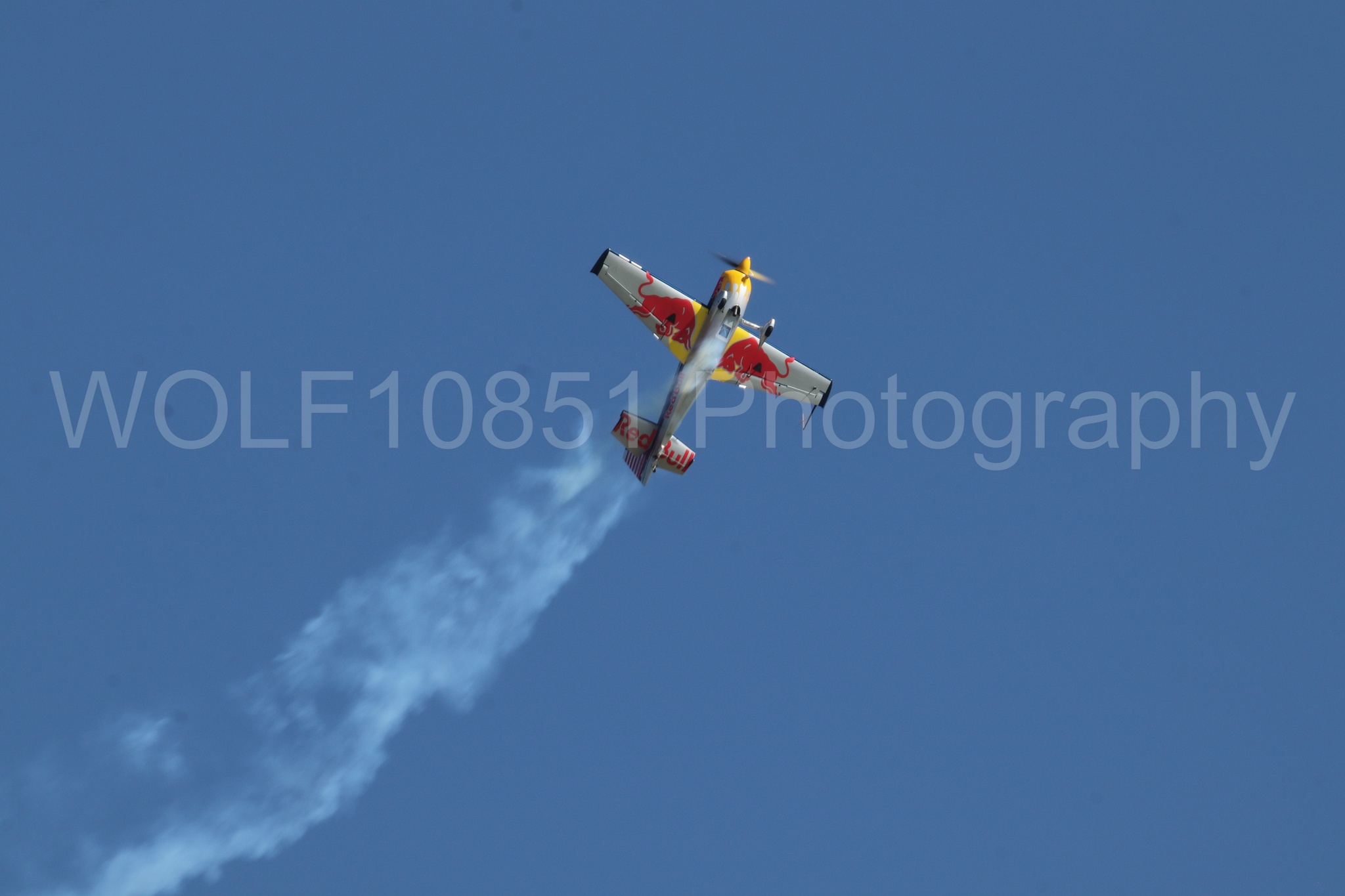 Aviation photography by WOLF10851 featuring Edge 540, Wings Over Solano 2024, Kirby Chambliss, Red Bull.