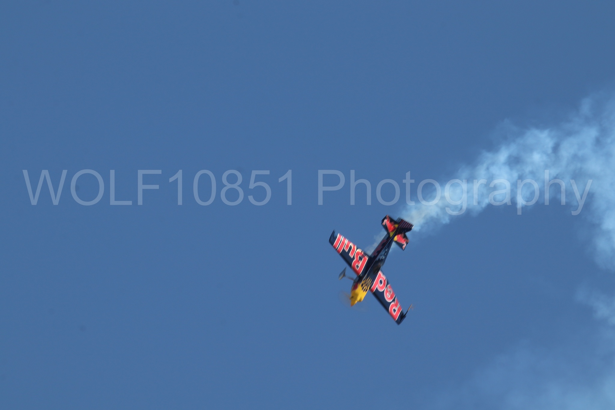 Aviation photography by WOLF10851 featuring Edge 540, Wings Over Solano 2024, Kirby Chambliss, Red Bull.
