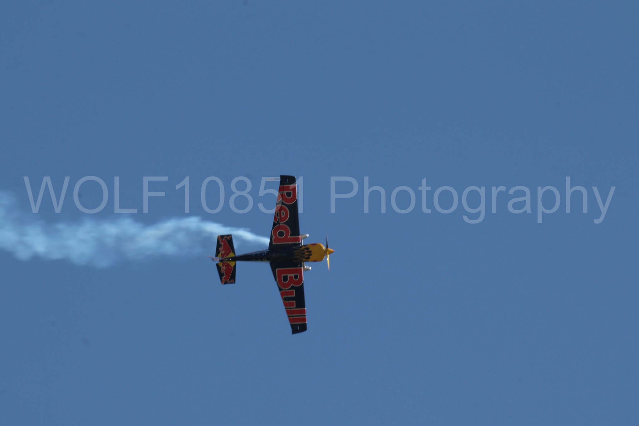 Aviation photography by WOLF10851 featuring Edge 540, Wings Over Solano 2024, Kirby Chambliss, Red Bull.