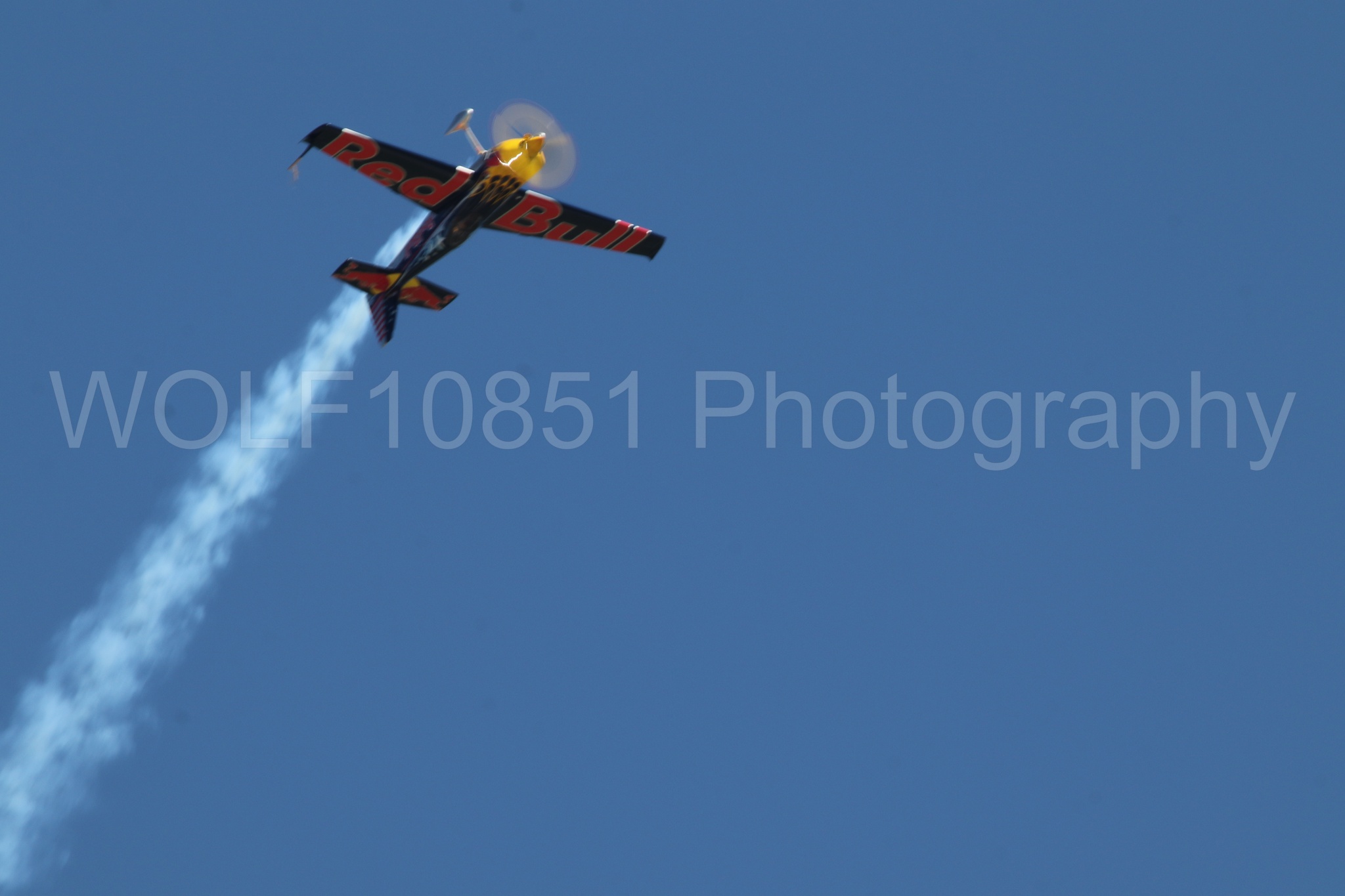 Aviation photography by WOLF10851 featuring Edge 540, Wings Over Solano 2024, Kirby Chambliss, Red Bull.