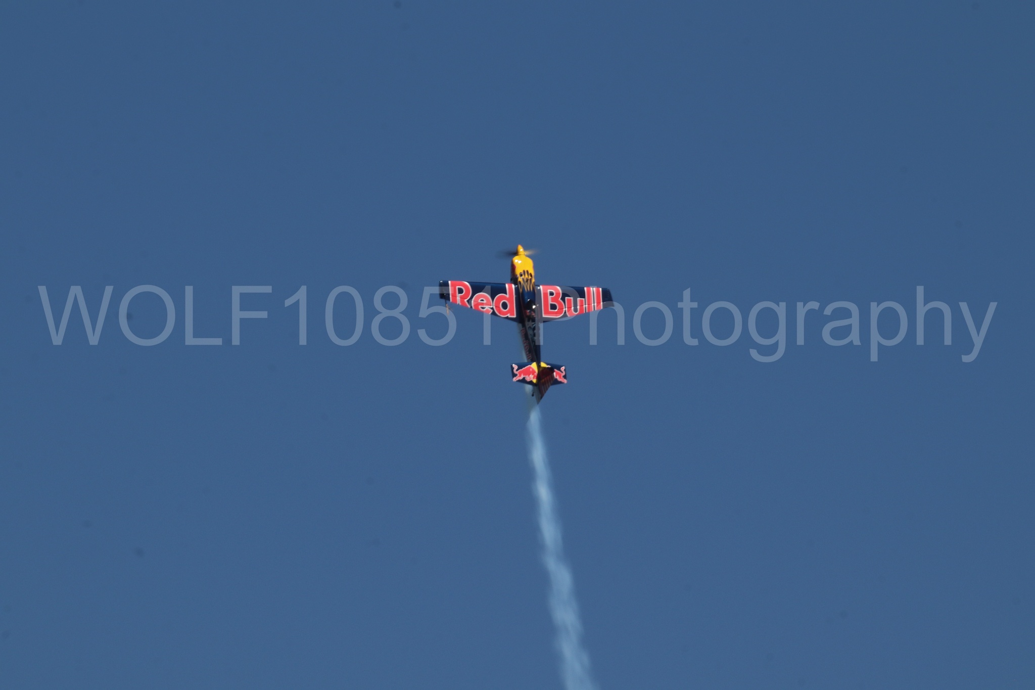 Aviation photography by WOLF10851 featuring Edge 540, Wings Over Solano 2024, Kirby Chambliss, Red Bull.