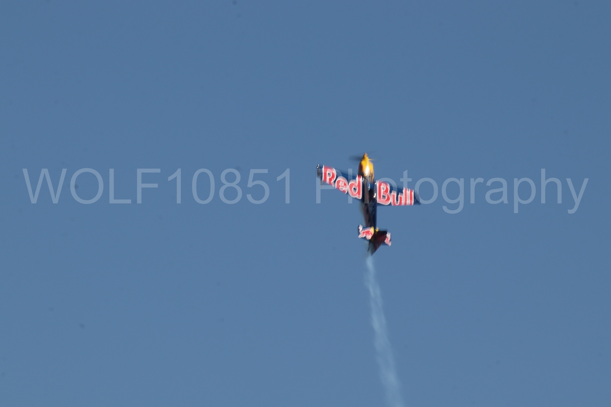 Aviation photography by WOLF10851 featuring Edge 540, Wings Over Solano 2024, Kirby Chambliss, Red Bull.