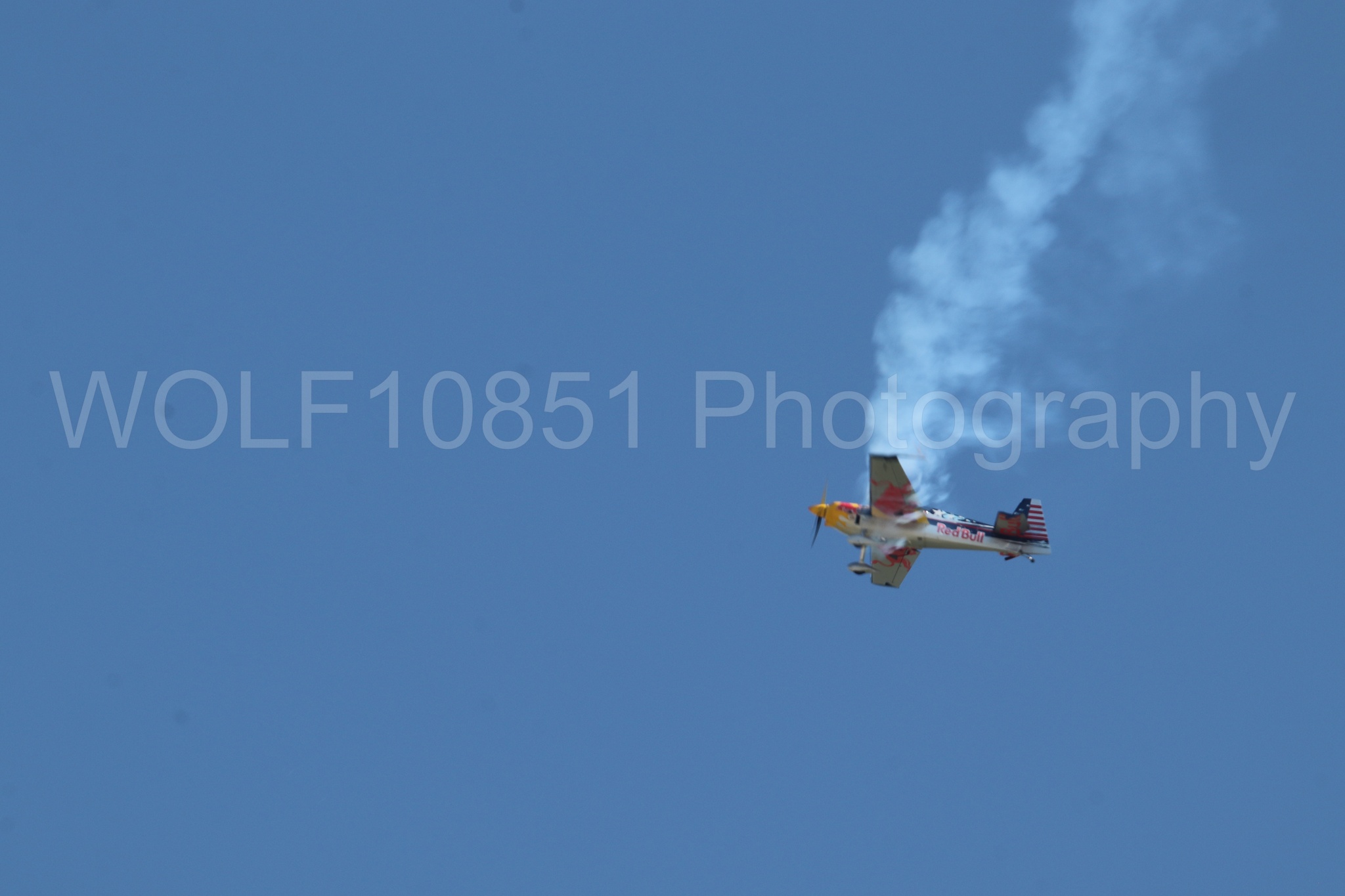 Aviation photography by WOLF10851 featuring Edge 540, Wings Over Solano 2024, Kirby Chambliss, Red Bull.