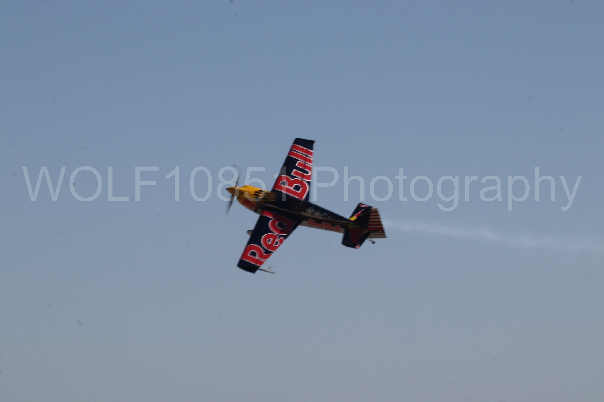 Aviation photography by WOLF10851 featuring Edge 540, Wings Over Solano 2024, Kirby Chambliss, Red Bull.