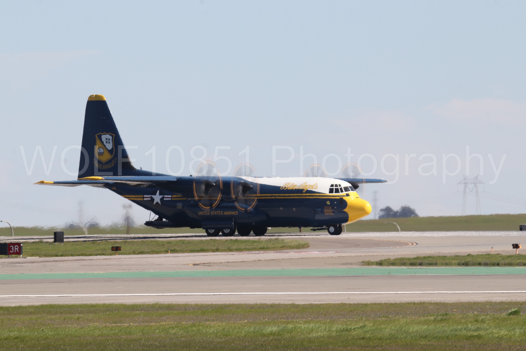 Aviation photography by WOLF10851 featuring Blue Angels, C-130 Hercules, Blue and Gold, Fat Albert, Wings Over Solano 2024.