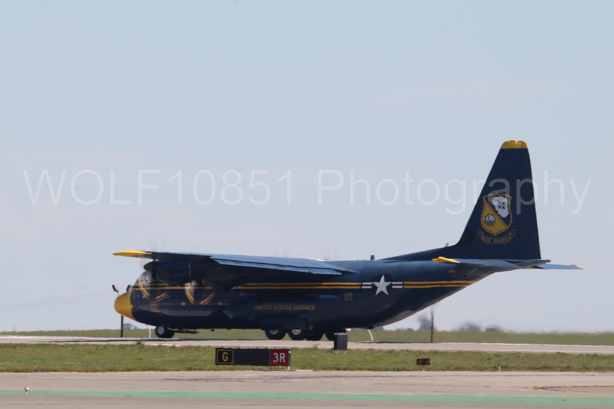 Aviation photography by WOLF10851 featuring Blue Angels, C-130 Hercules, Blue and Gold, Fat Albert, Wings Over Solano 2024.