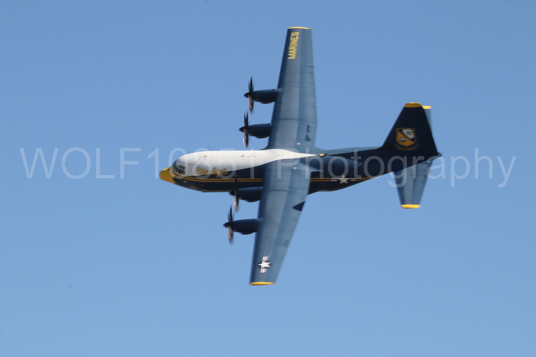 Aviation photography by WOLF10851 featuring Blue Angels, C-130 Hercules, Blue and Gold, Fat Albert, Wings Over Solano 2024.