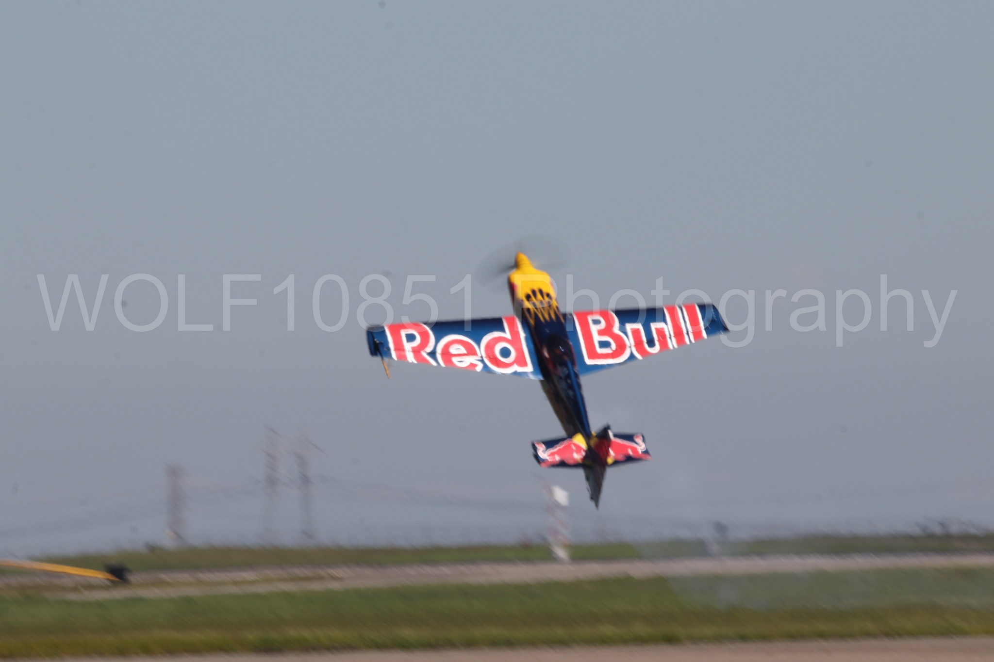 Aviation photography by WOLF10851 featuring Edge 540, Wings Over Solano 2024, Kirby Chambliss, Red Bull.