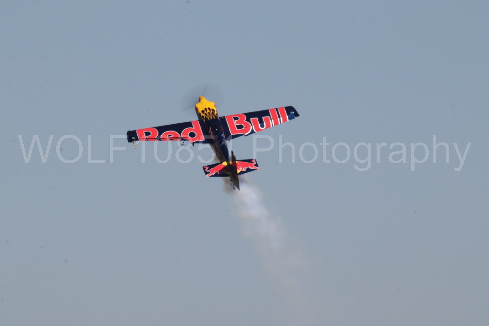 Aviation photography by WOLF10851 featuring Edge 540, Wings Over Solano 2024, Kirby Chambliss, Red Bull.