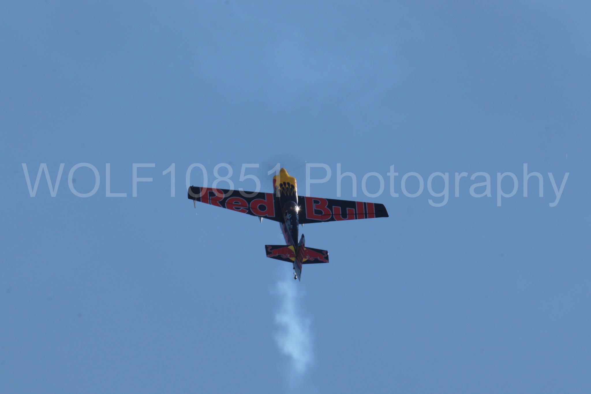 Aviation photography by WOLF10851 featuring Edge 540, Wings Over Solano 2024, Kirby Chambliss, Red Bull.