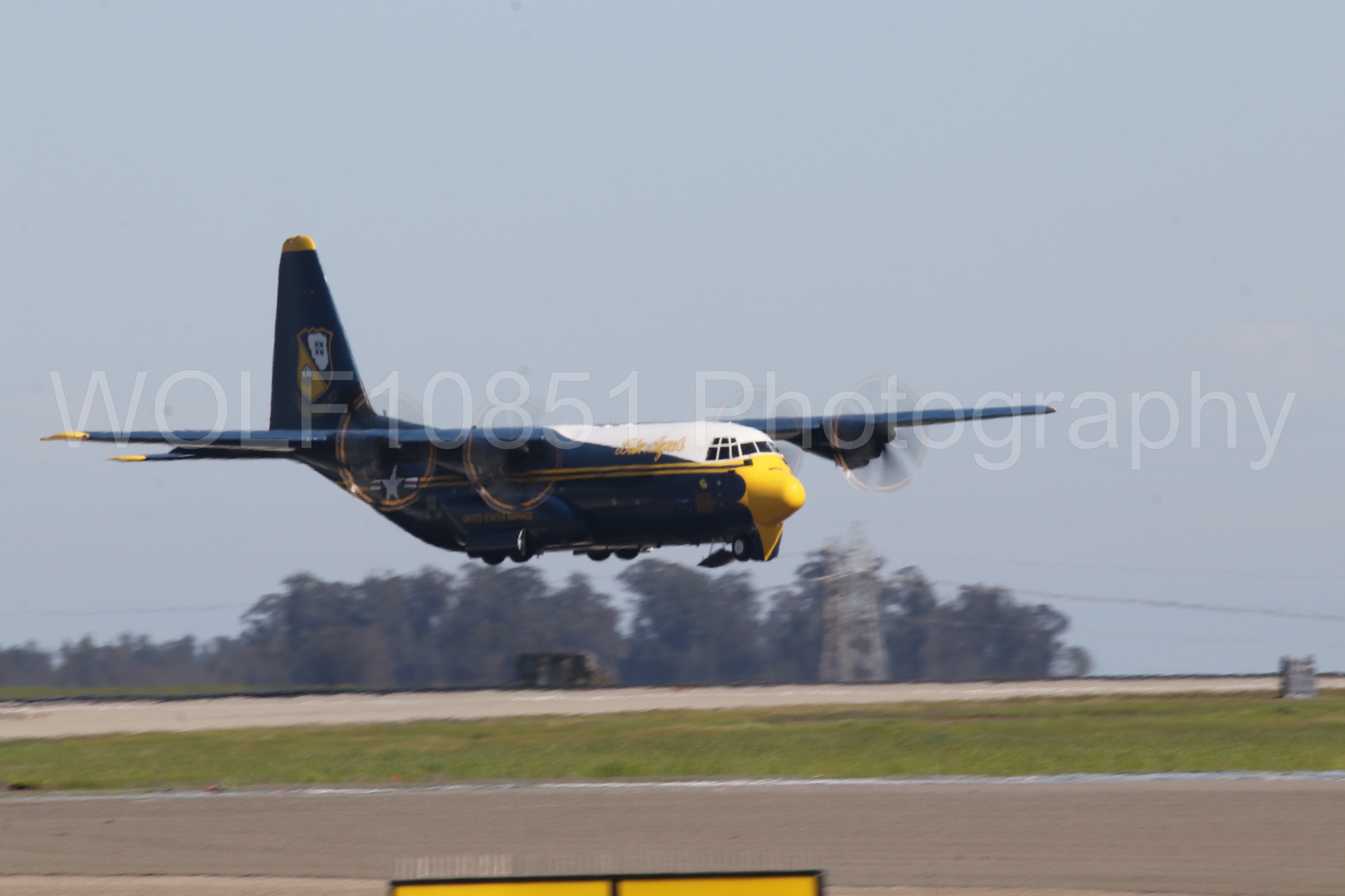 Aviation photography by WOLF10851 featuring Blue Angels, C-130 Hercules, Blue and Gold, Fat Albert, Wings Over Solano 2024.