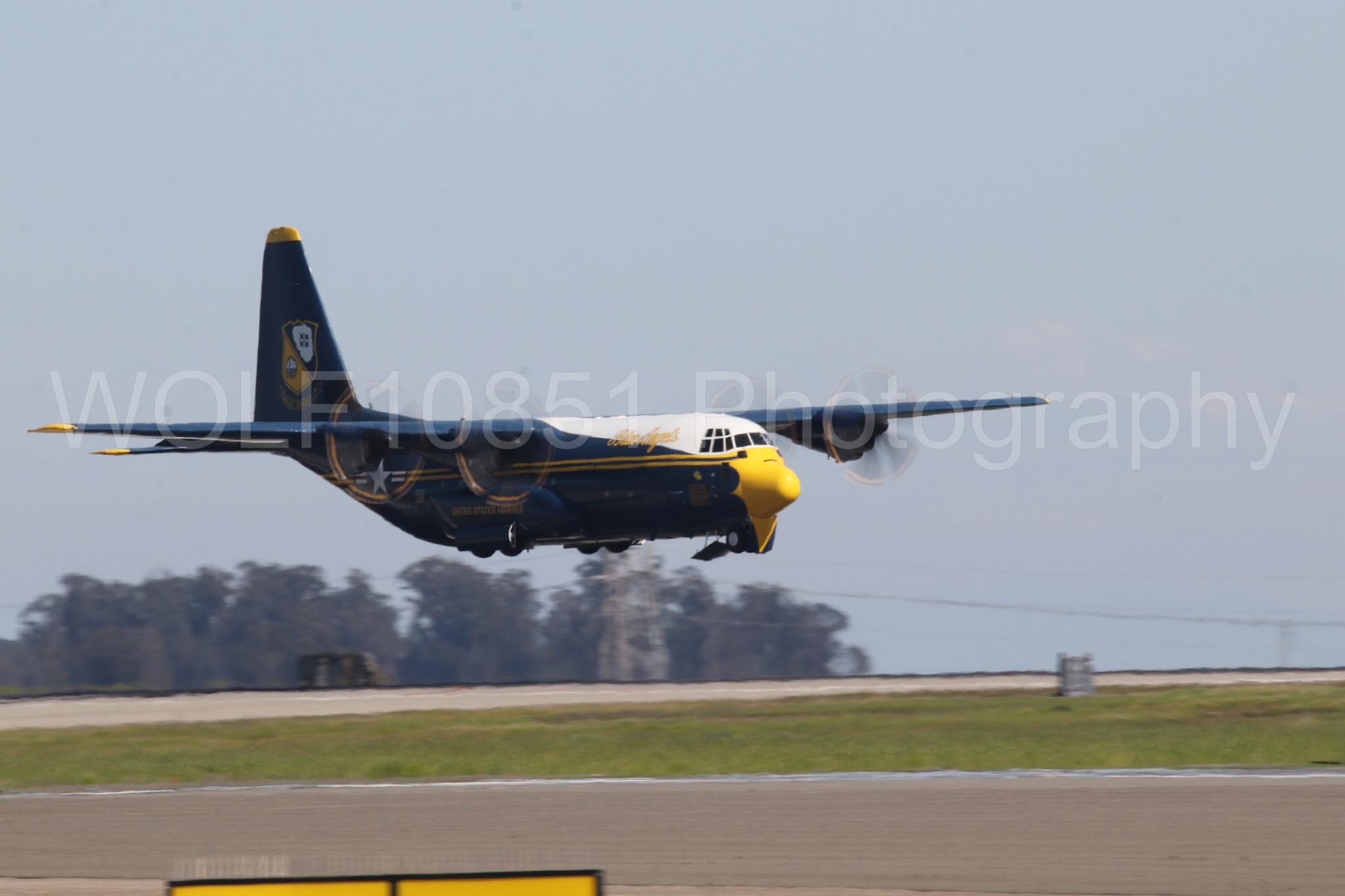 Aviation photography by WOLF10851 featuring Blue Angels, C-130 Hercules, Blue and Gold, Fat Albert, Wings Over Solano 2024.