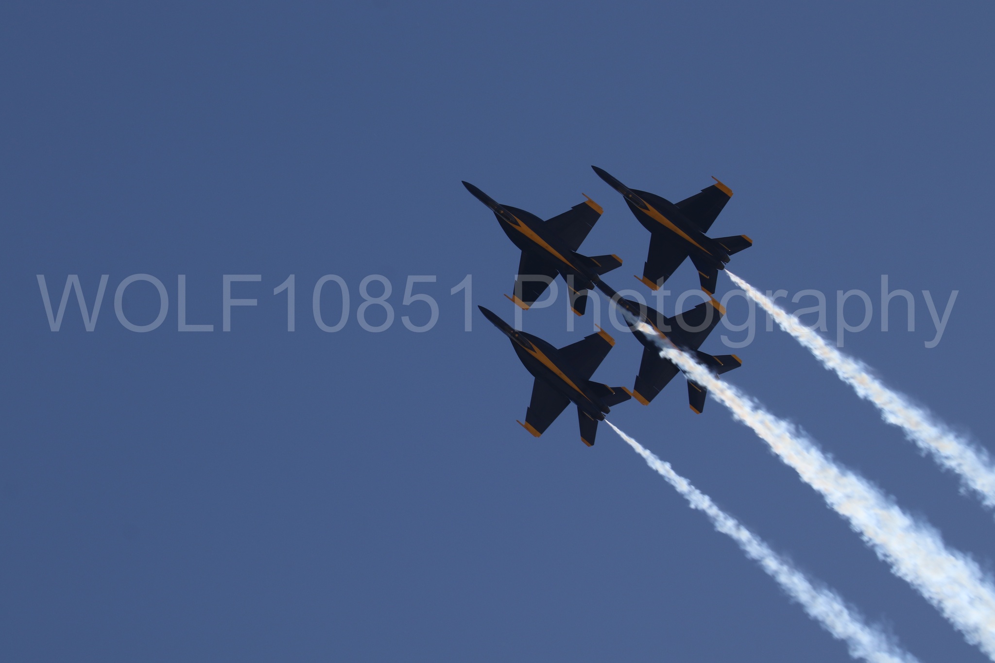 Aviation photography by WOLF10851 featuring FA-18 Super Hornet, Blue Angels, Blue and Gold, Wings Over Solano 2024.
